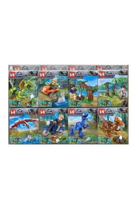 Es2019 Lego Seti Jurrasic World Jurrassic Park Dinozor Serisi 8 Set Bir Arada ES2019X8