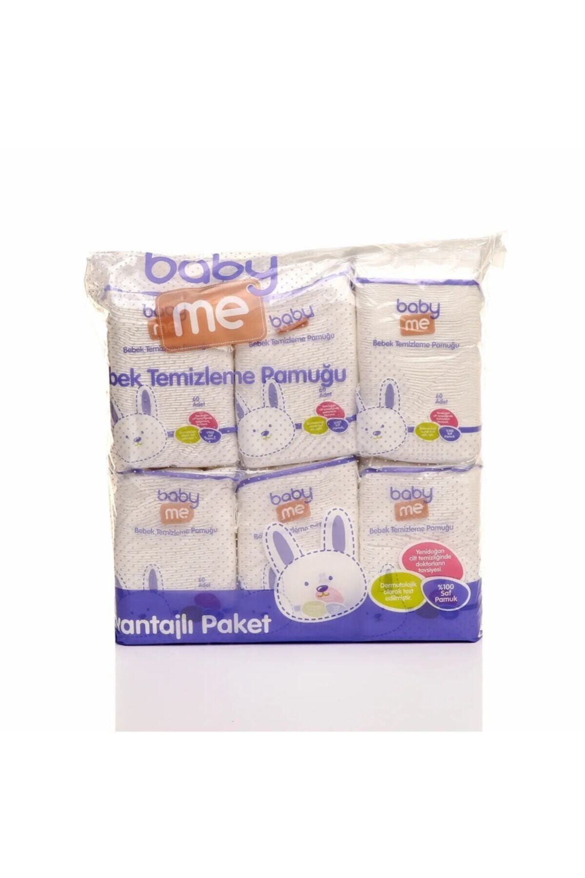 baby me yenidogan organik bebek alt ve vucut cilt temizleme pamugu 6 li paket fiyati yorumlari trendyol