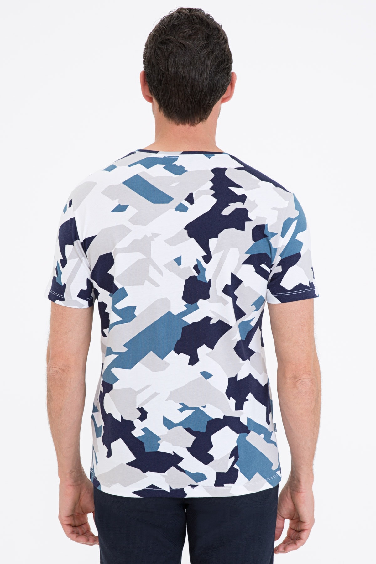 تیشرت مردانه آبی پیرکاردین | G021SZ011.000.1201157 اورجینال - تصویر 3