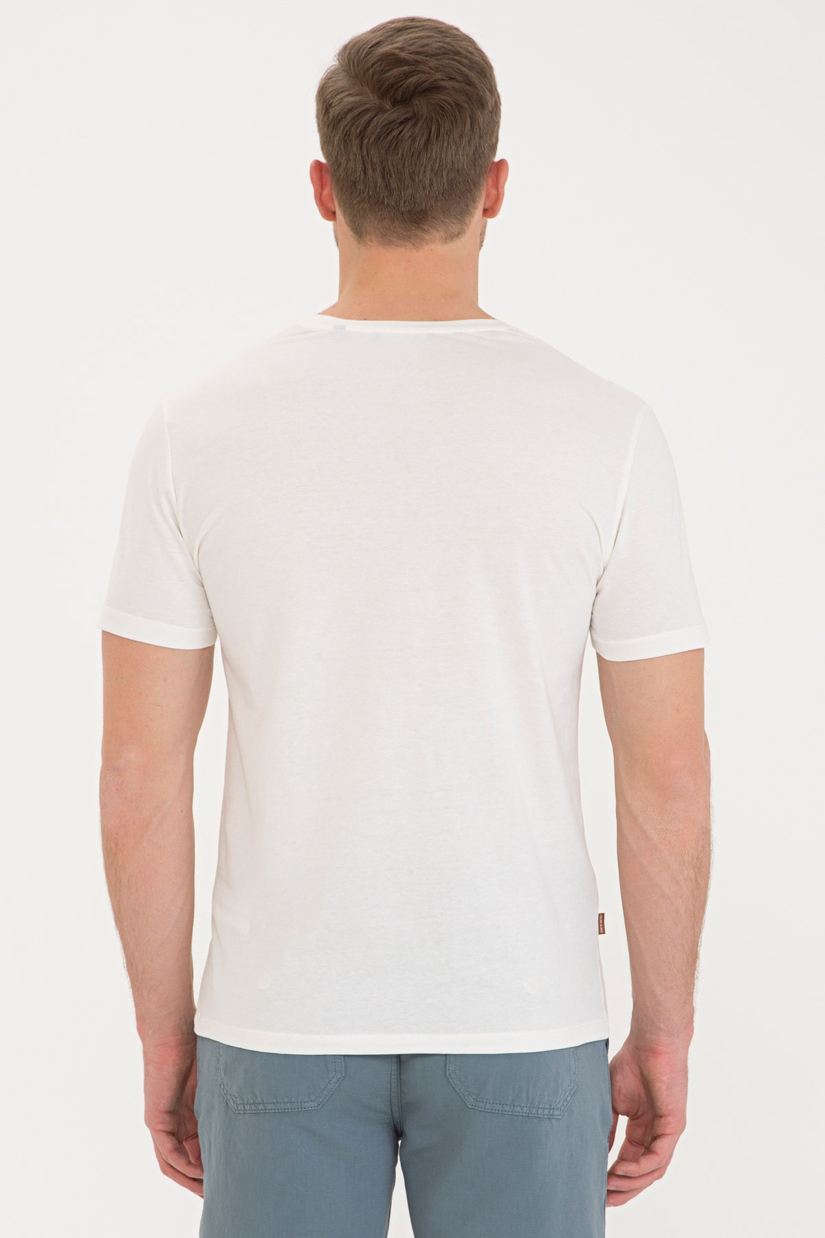 تیشرت مردانه بژ پیرکاردین | G021SZ011.000.1201091 اورجینال - تصویر 3