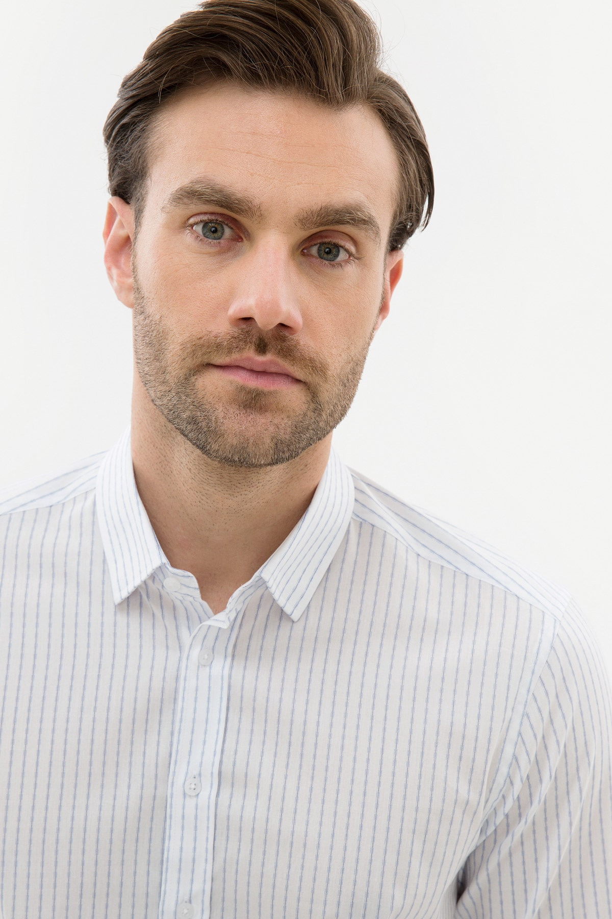 پیراهن مردانه آبی پیرکاردین | G021GL004.000.1012049.VR003 اورجینال - تصویر 2