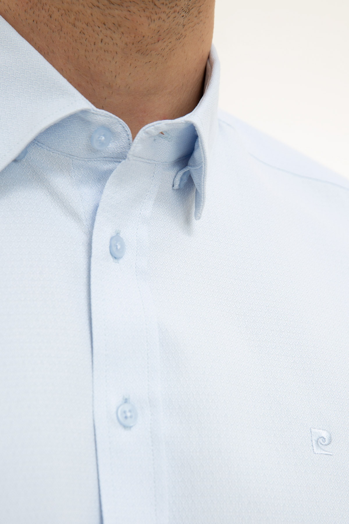 پیراهن مردانه آبی پیرکاردین | G021GL004.000.986827.VR003 اورجینال - تصویر 5