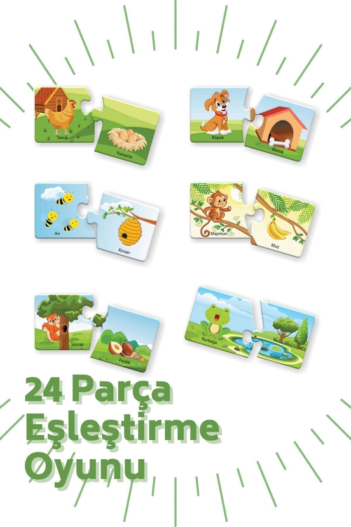 Bonkido Eşleştirme Oyunu 24 Parça, 2 Yaş "hayvanlar" fotoğrafı 3 (önizleme)