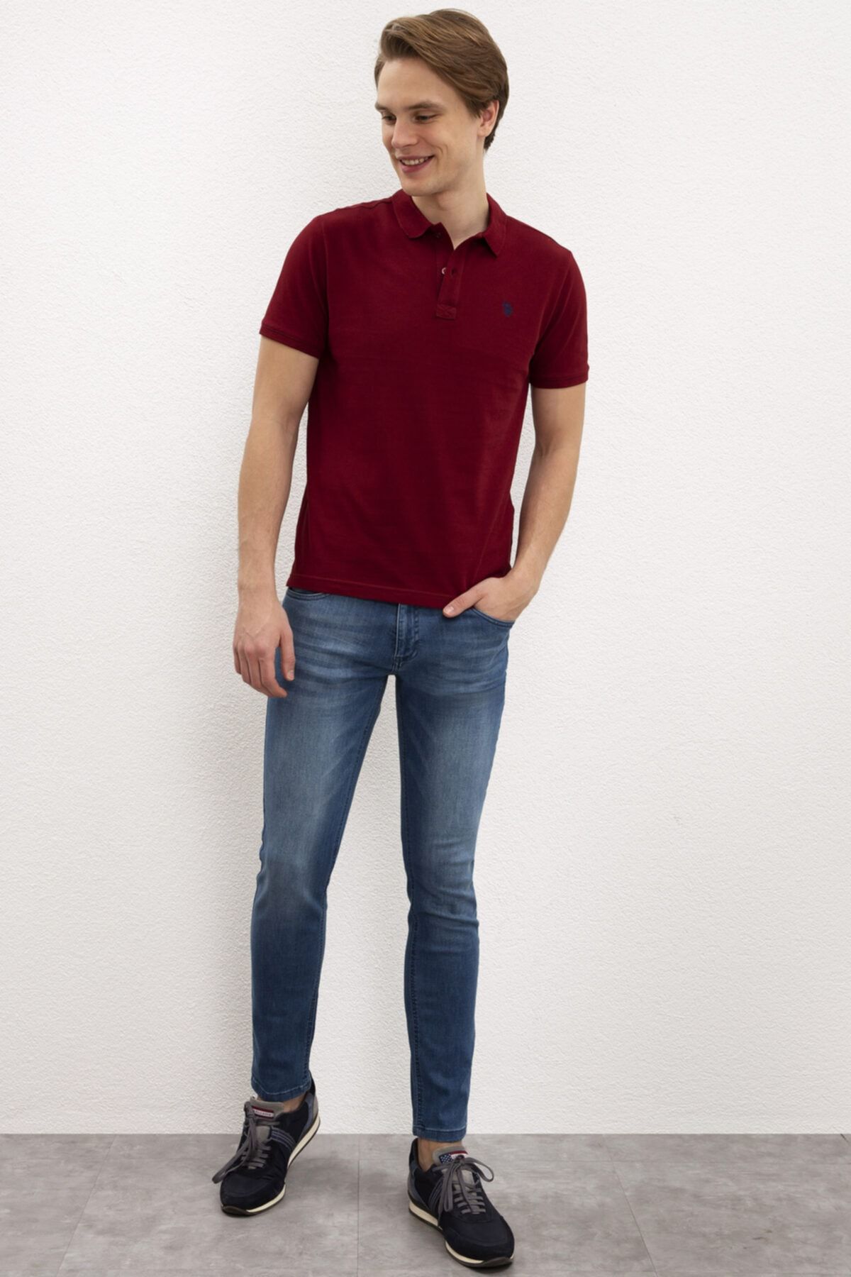تی شرت قرمز مردانه تیشرت اورجینال U.S. Polo Assn.