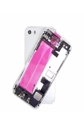 Md Tech Iphone 5s Beyaz Kasa Full Dolu Şarj Soketi Yan Tuş Filimli Flex Film Teknik Servis Ürünü UCUZMİ İPHONE 5S DOLU KASA BEYAZ