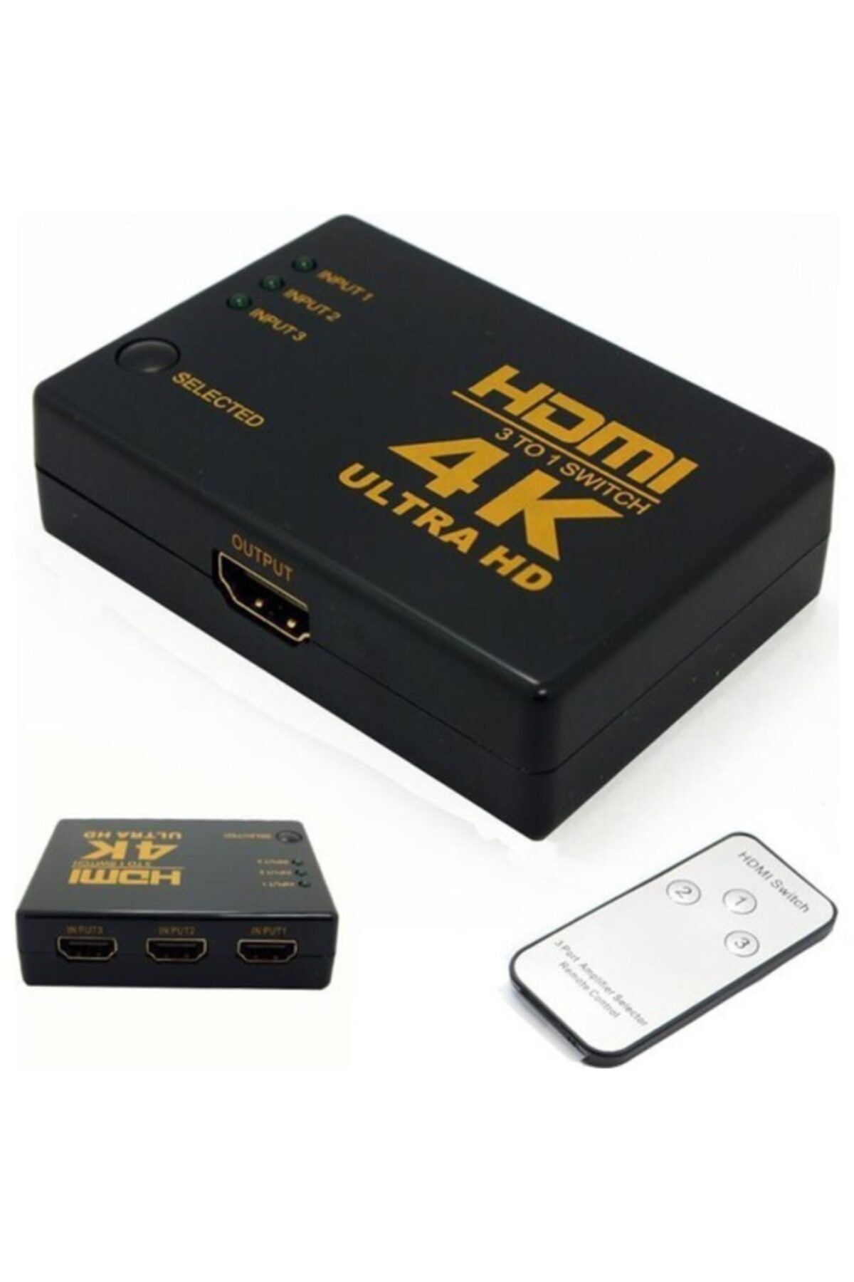 Gplus Ifswr-302 3 Port Kumandalı 4k 2160p 3d Uyumlu Hdmı Switch