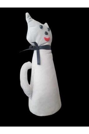 Kedi Figürlü Süet Kaplamalı Kapı Tutcağı TYC00127492186