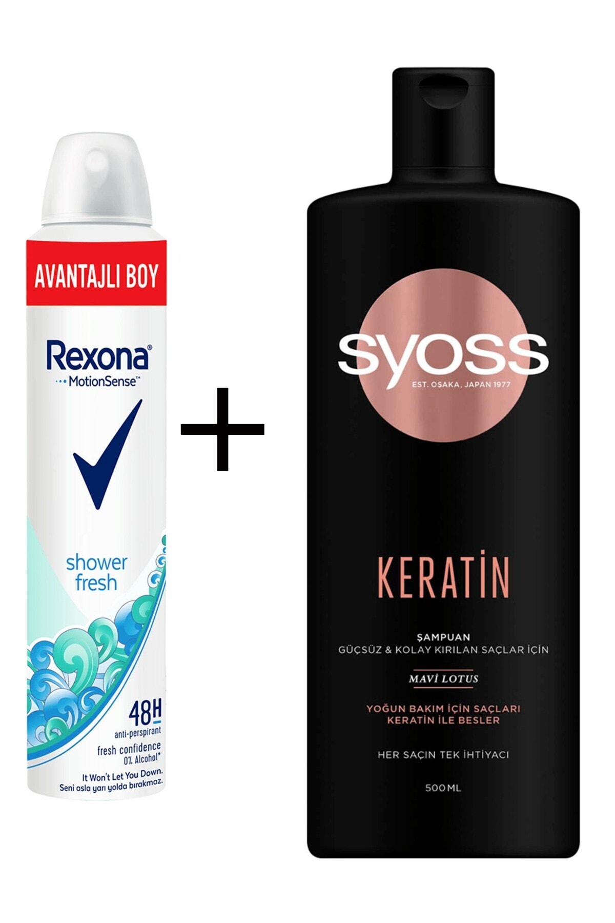 Rexona Women Deodorant 200ml + Syoss Keratin Bakımı Şampuan 500 Ml