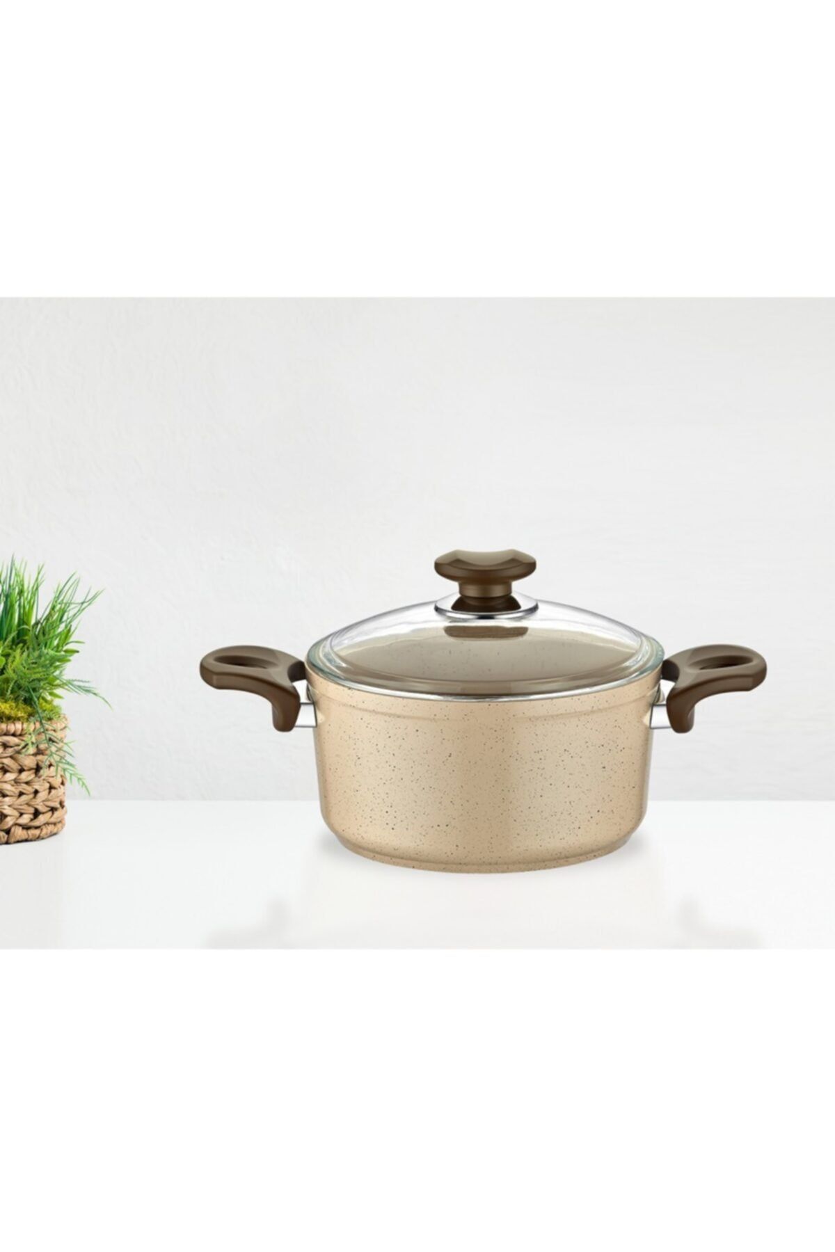Safran Granit Derin Tencere 24cm.