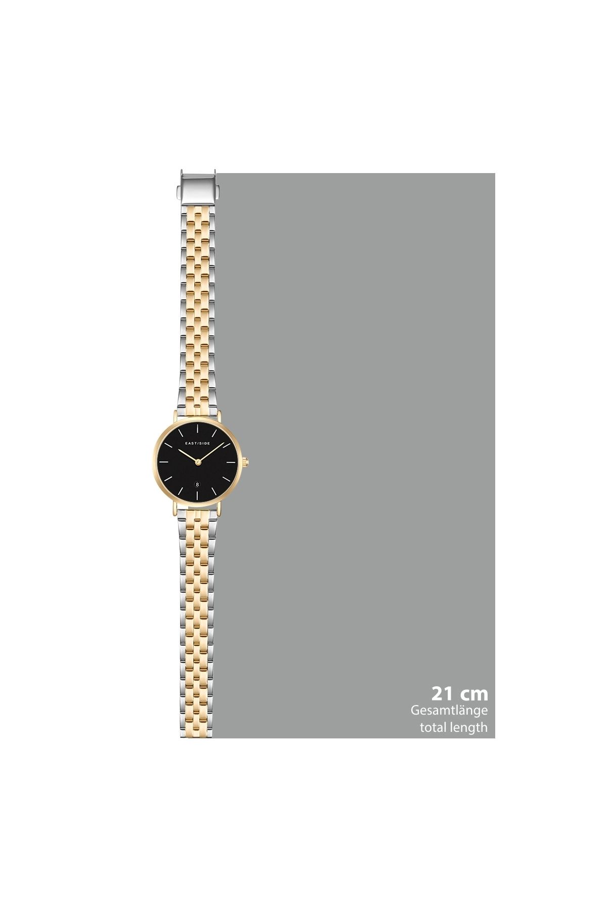 eastside-Quarzuhr Damen Quarzuhr gelbgold Edelstahl silber/gelbgold 5