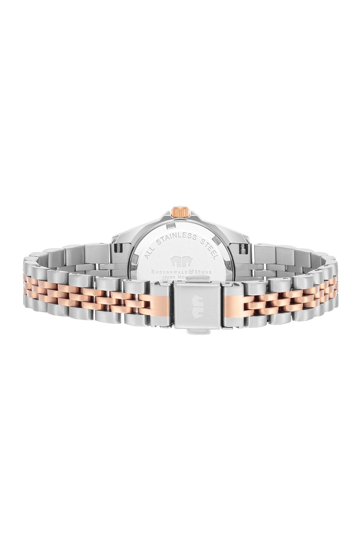 Rhodenwald & Söhne-Quarzuhr Damen Quarzuhr silber/roségold Edelstahl silber/roségold 4