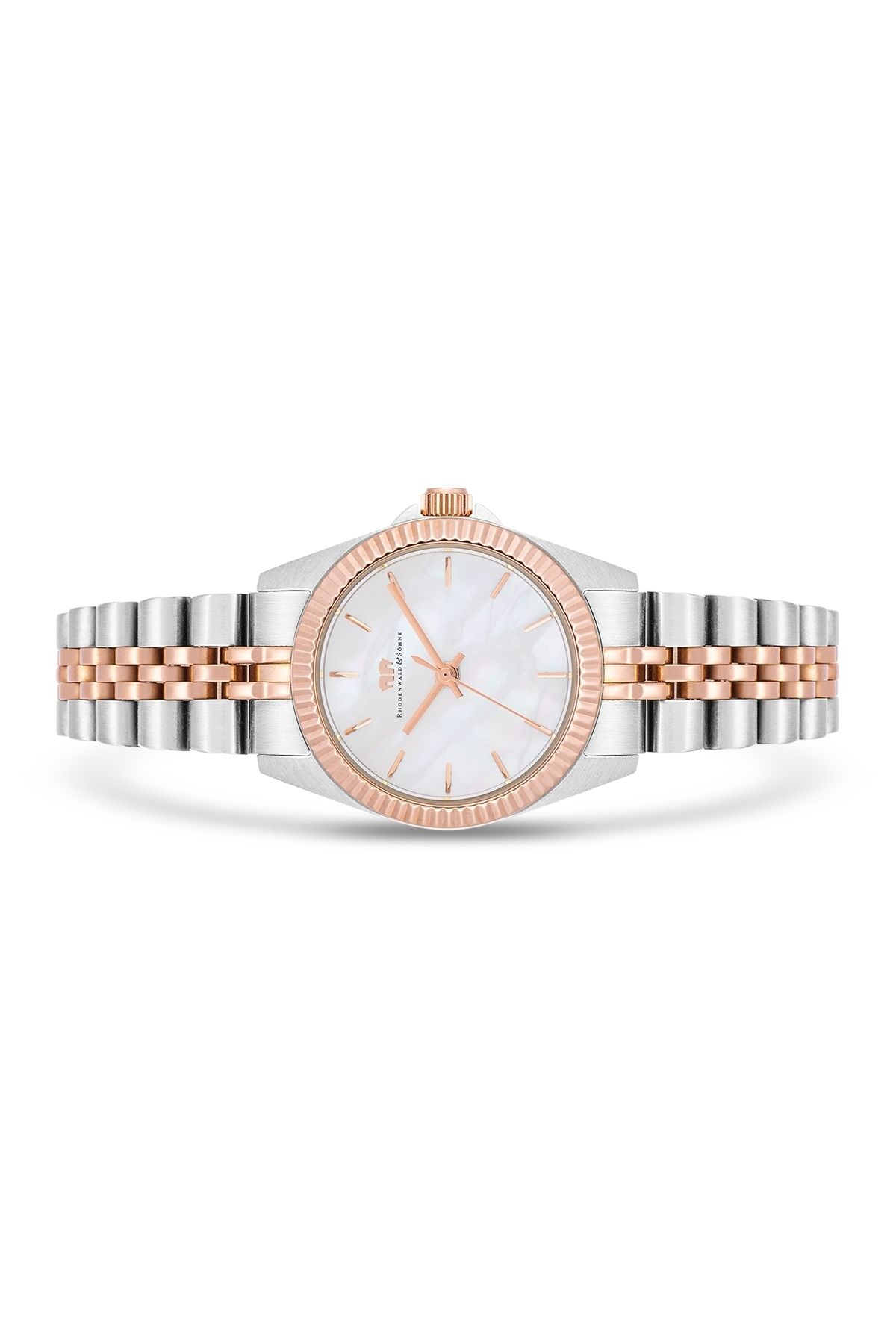 Rhodenwald & Söhne-Quarzuhr Damen Quarzuhr silber/roségold Edelstahl silber/roségold 2