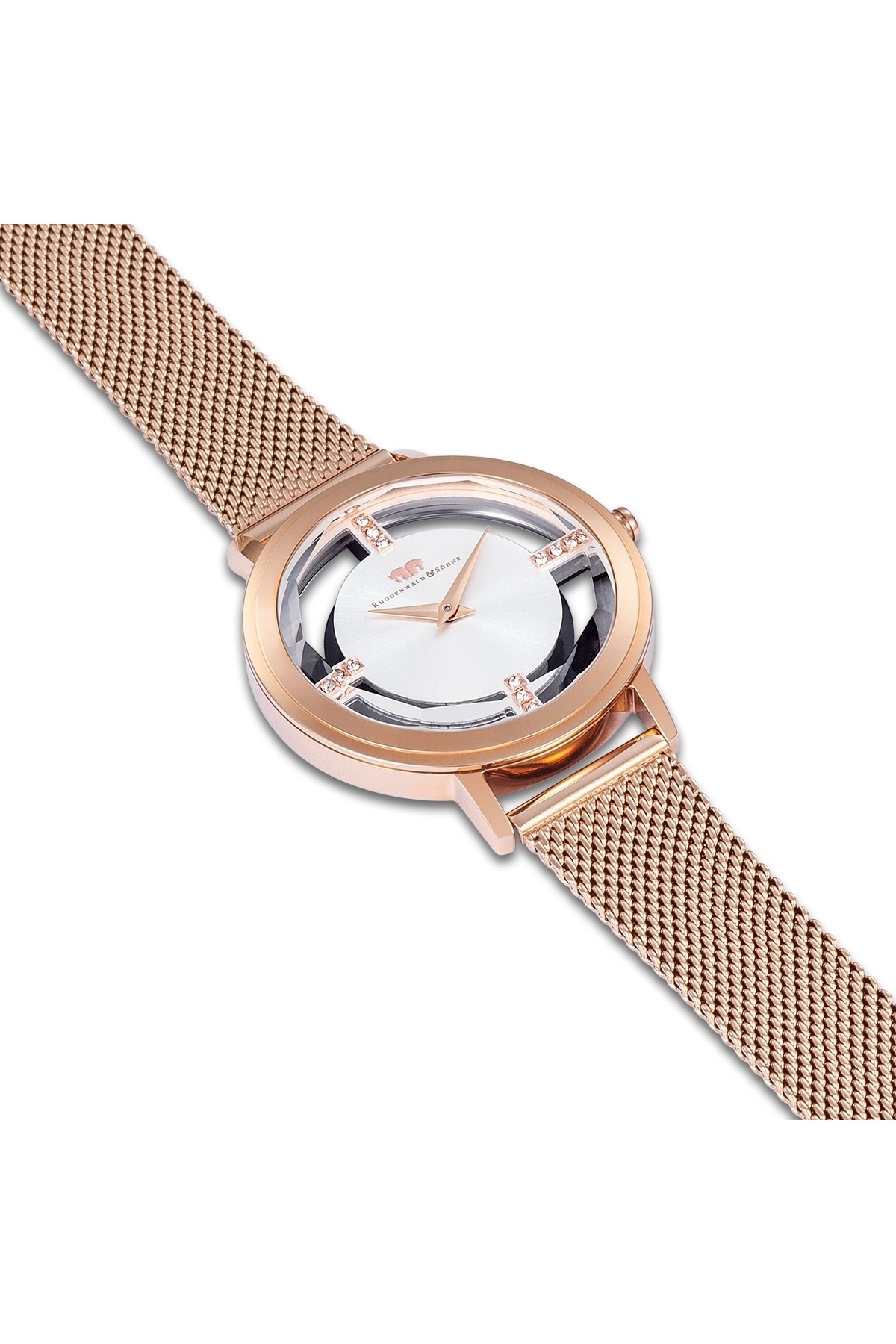 Rhodenwald & Söhne-Quarzuhr Damen Quarzuhr roségold Edelstahl roségold 5
