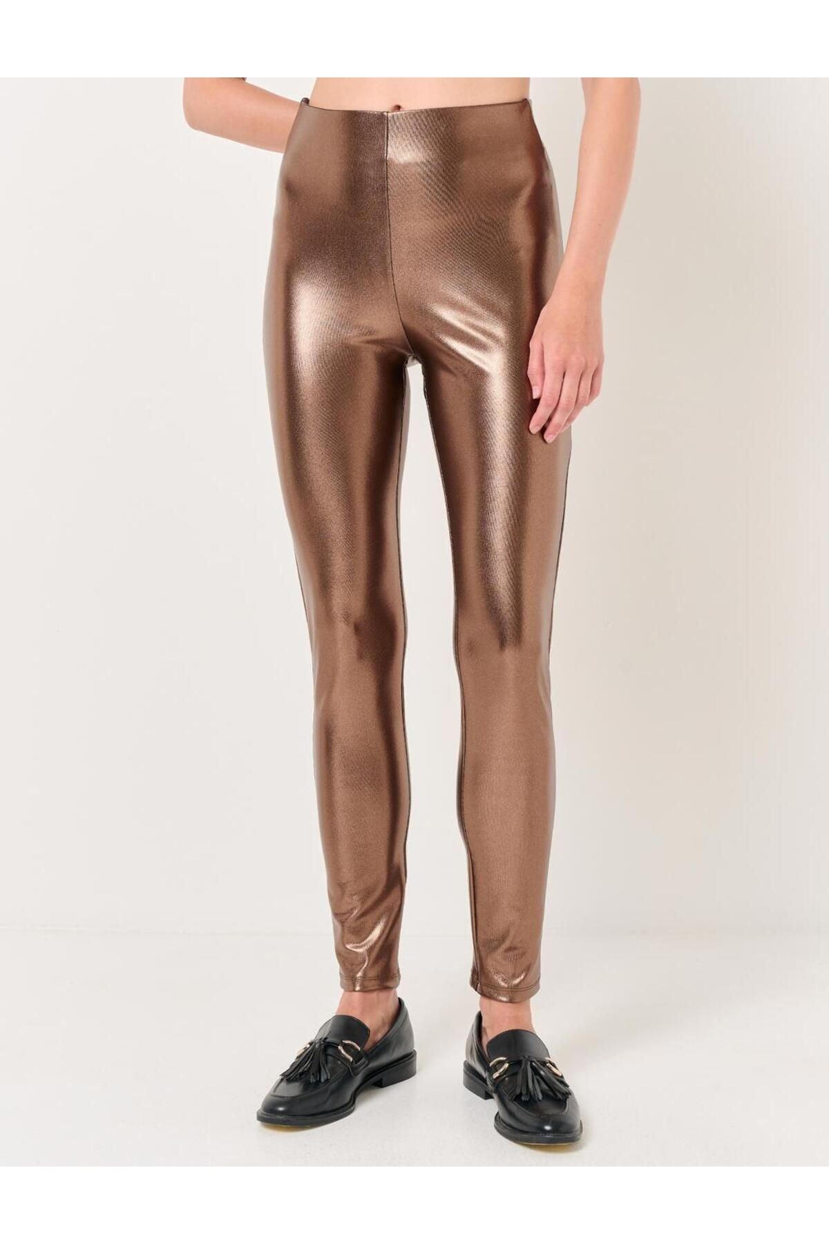 Jimmy Key Copper High Waist Skinny Leg Tights Trendyol