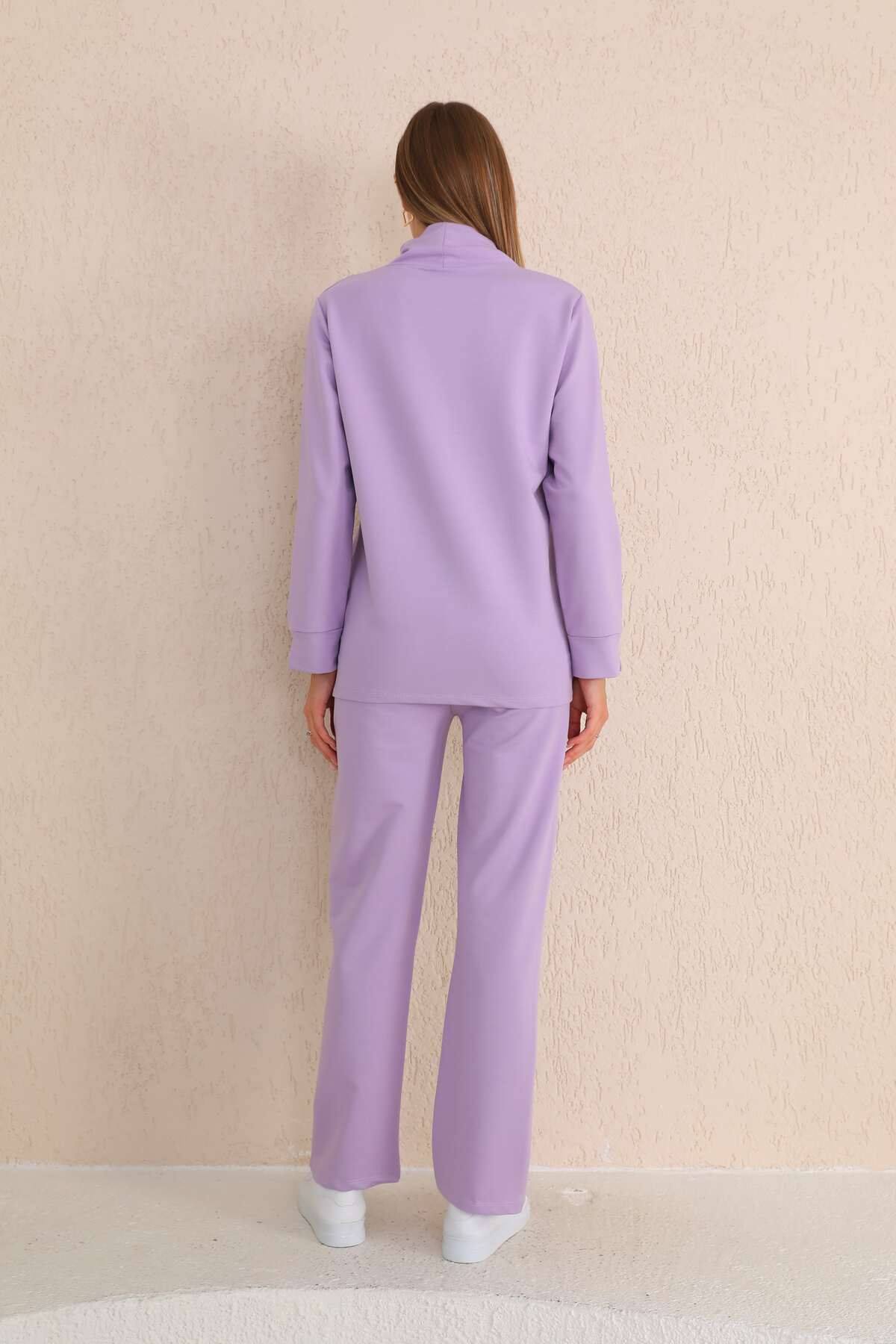 طقم بدلة رياضية للحوامل والحوامل باللون الليلكي من...