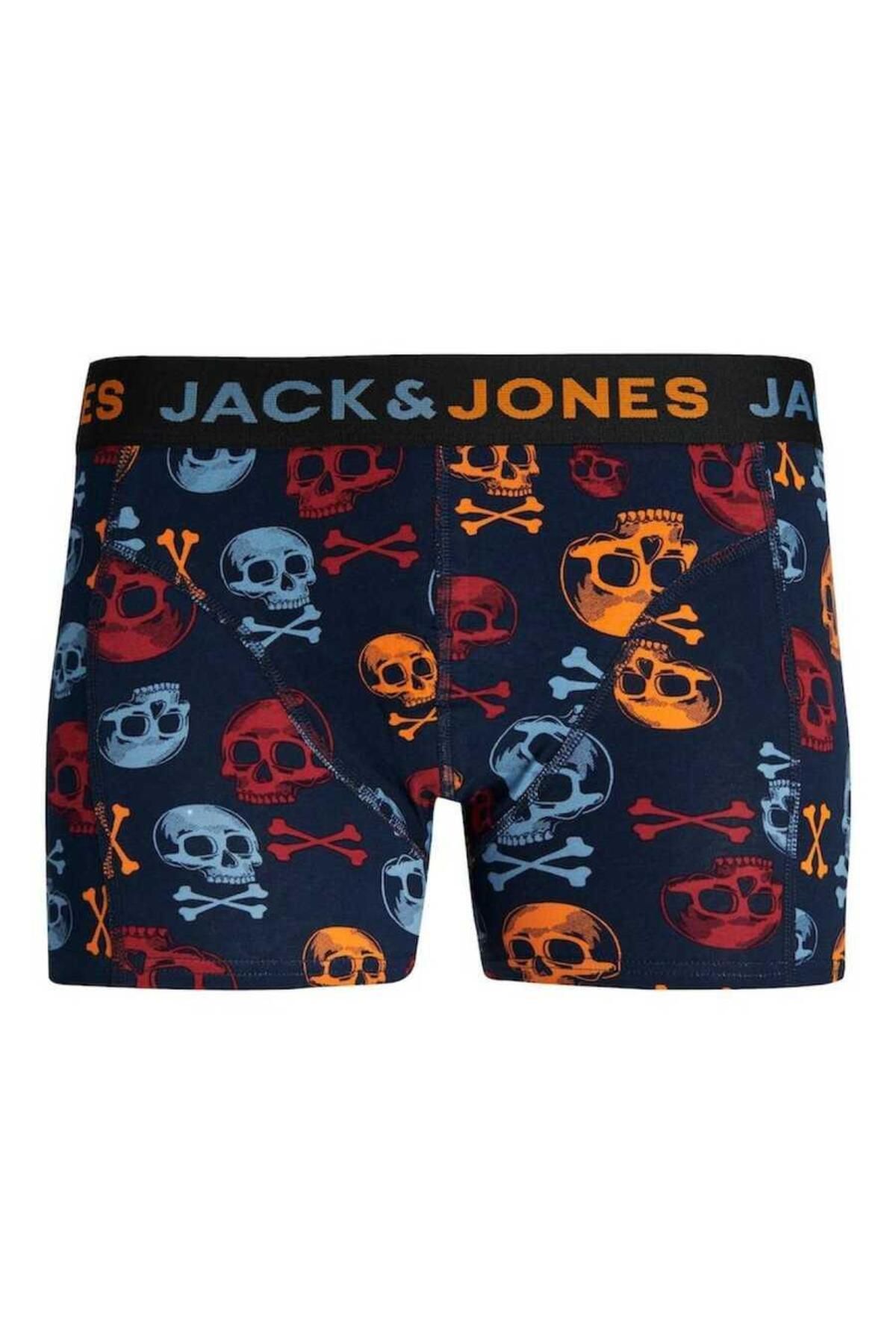 Jack & Jones Jacbone Skull Trunks 3 Pack Erkek Boxer