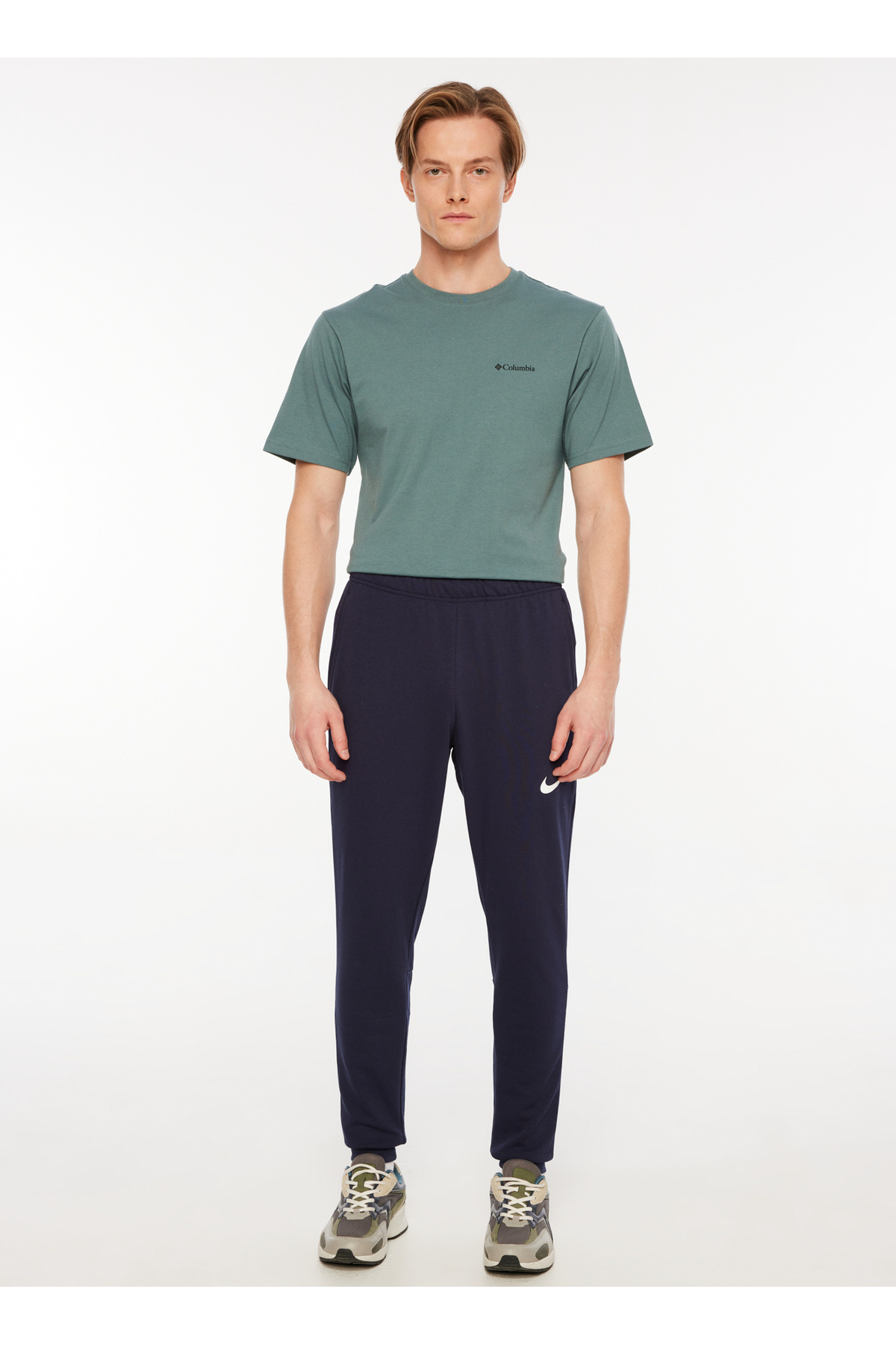 شلوار گرمکن مردانه آبی سرمه ای نایکی | 5003032963 اورجینال - تصویر 2