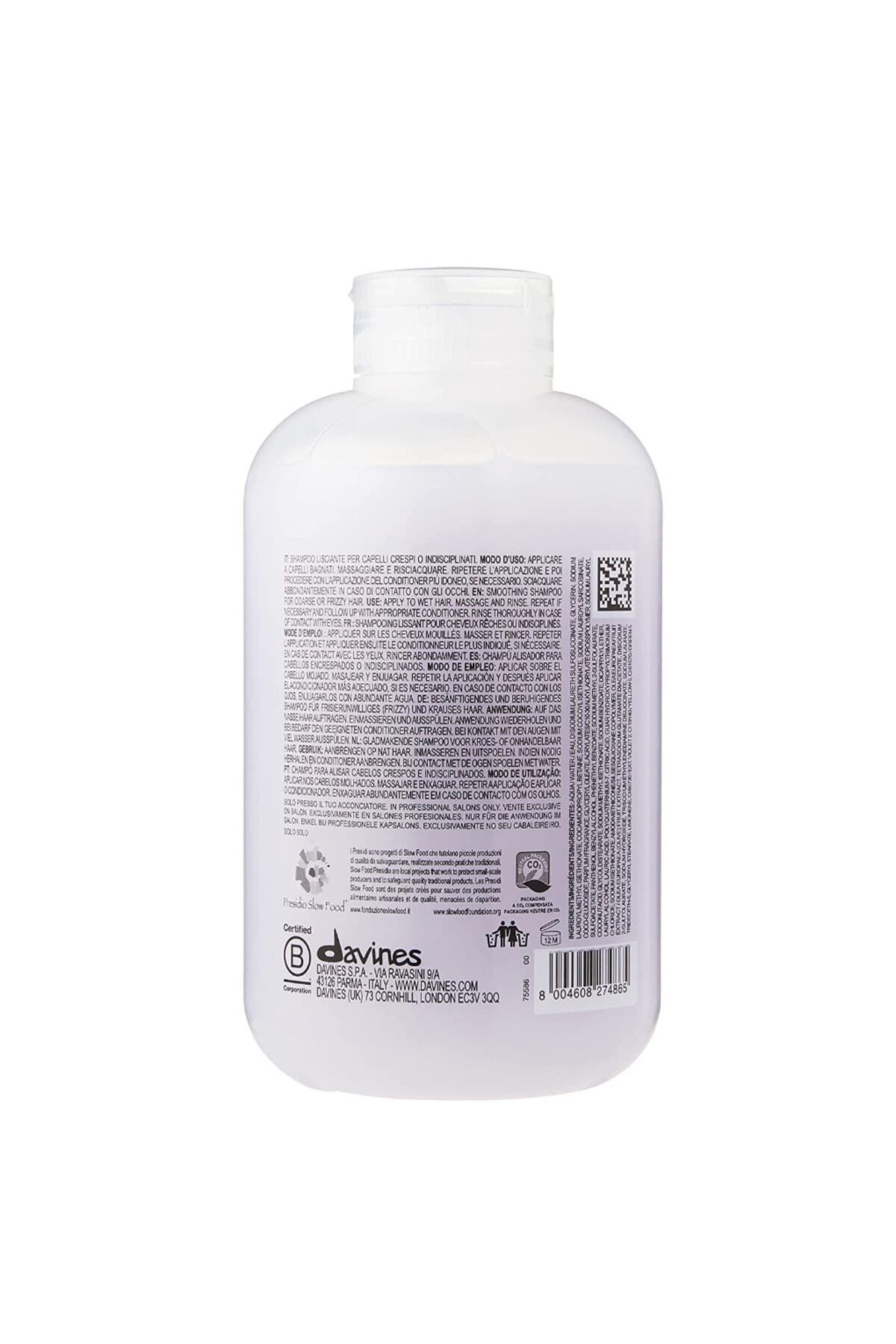 Davines-Love Smoothing Natural Vegan Shampoo - Anti-Electricity, 250 ml Eva Cosmetic 2