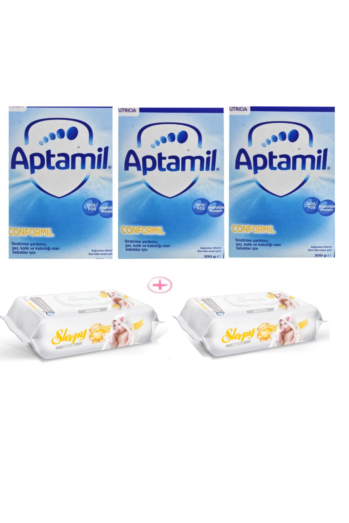 Aptamil Conformil 300gr 3adet 2adet Sleepy Sensitive 90'lı Islak Mendil  Hediye Fiyatı, Yorumları - Trendyol