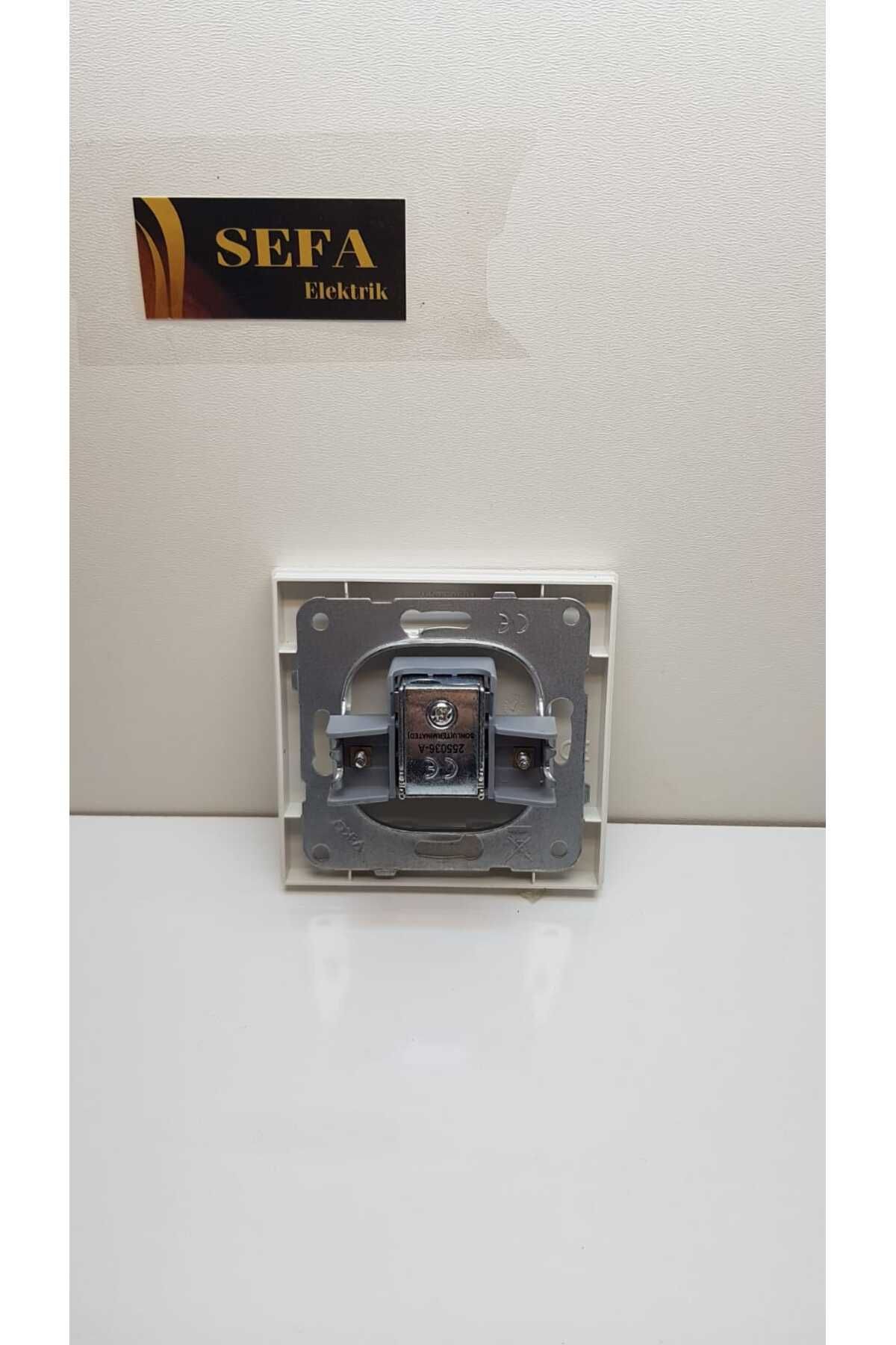 VİKO-White Viko Karre Series - Satellite Socket F with Connector and Frame 3