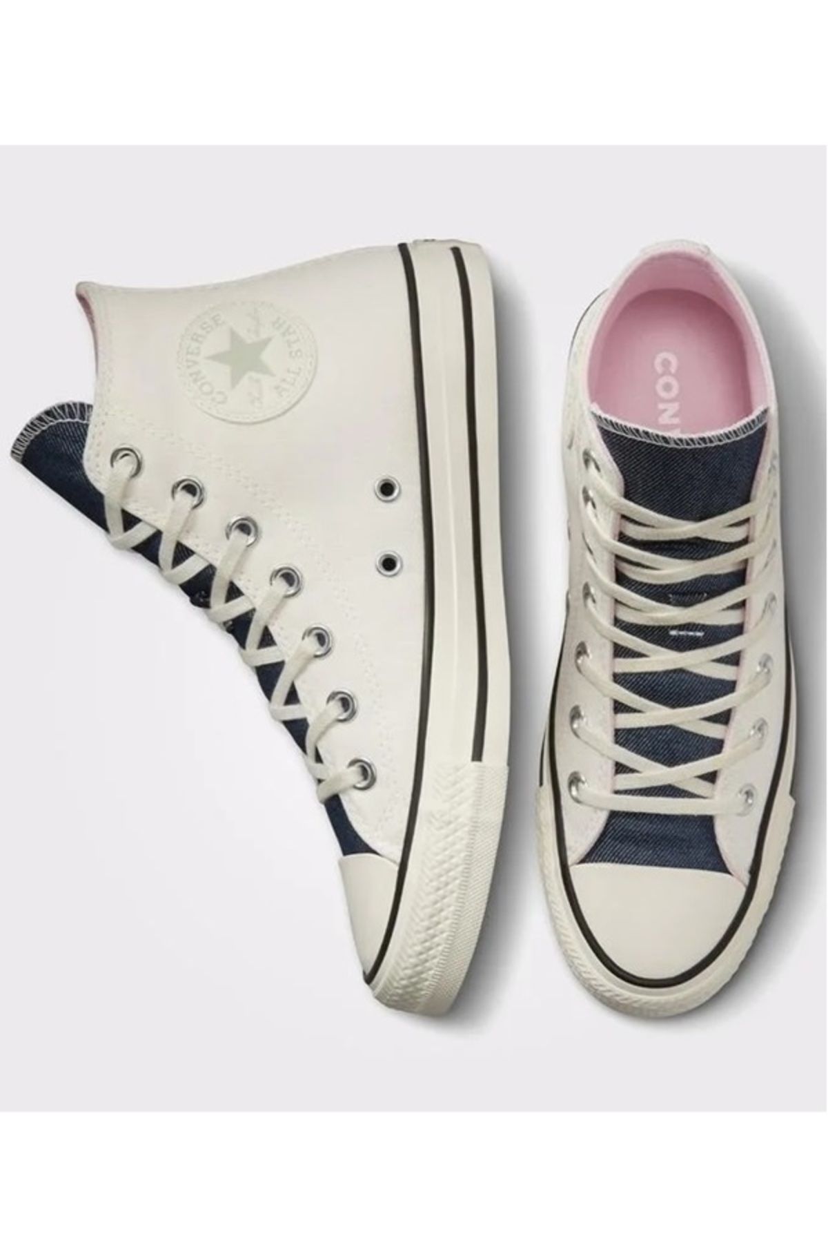 Denim floral converse online