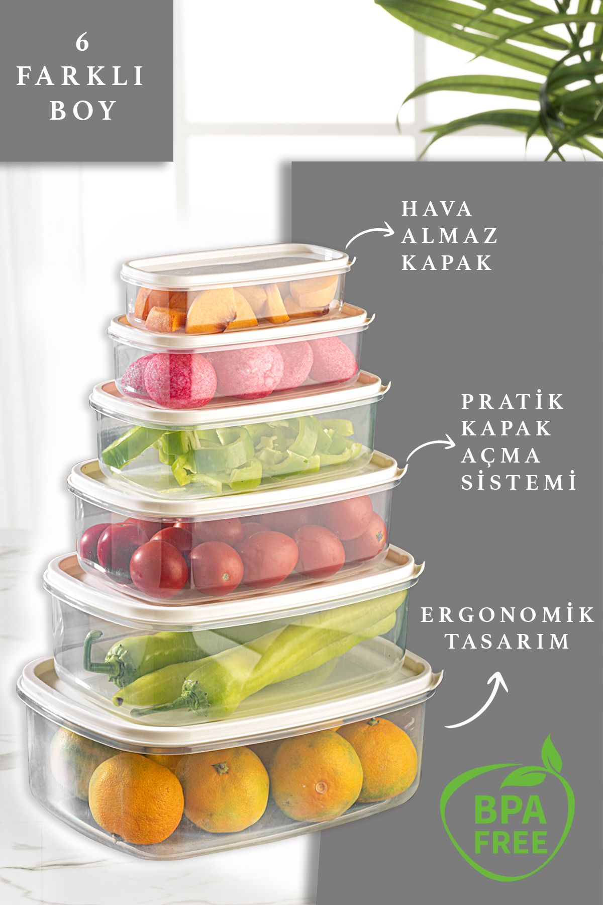 Meleni Home-Set of 18 Rectangular Sweet Storage Container Set Transparent 2