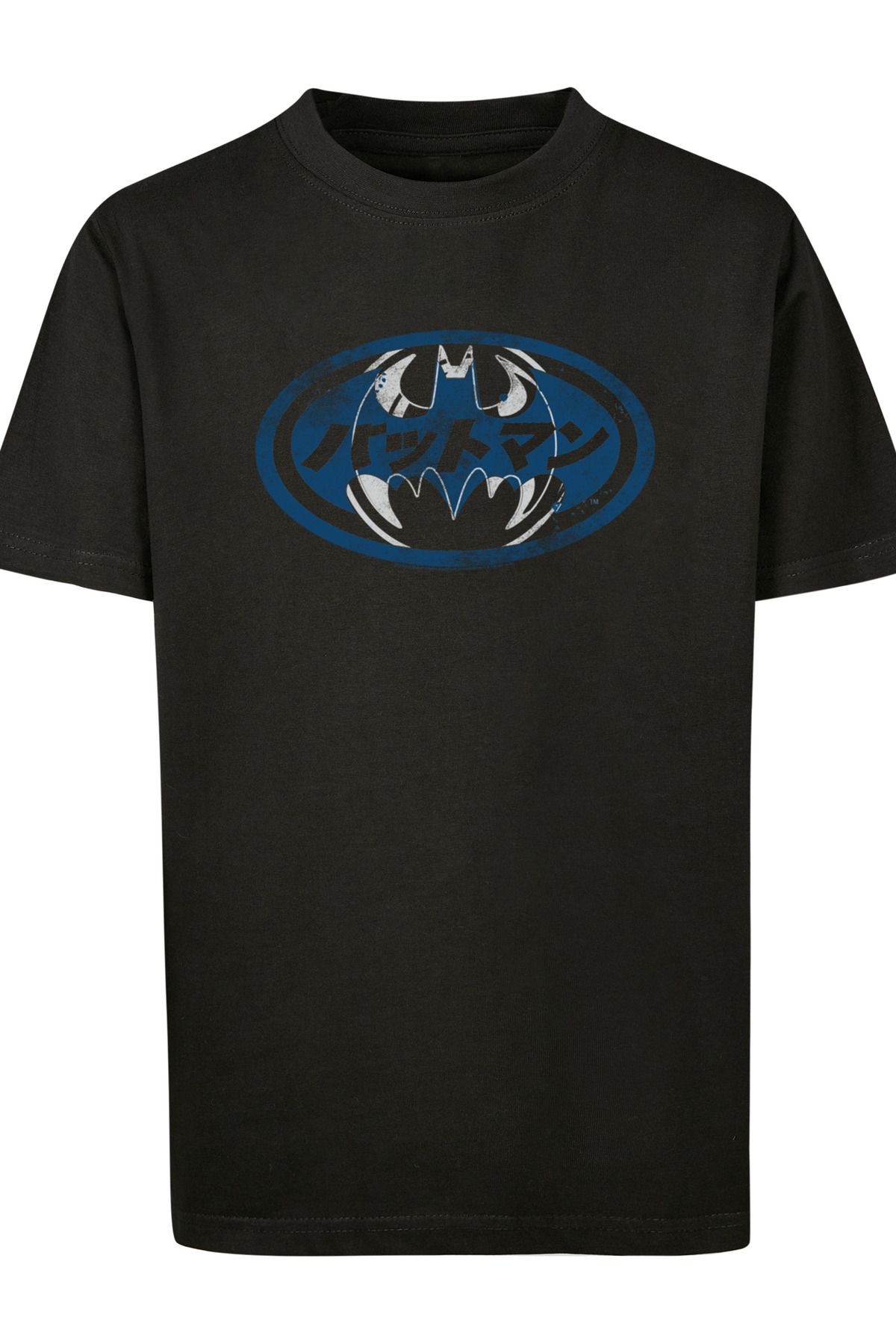 DC Kinder und Japanisches Kinder-Basic-T-Shirt Trendyol Logo F4NT4STIC Comics Batman Batman - mit Weiß-WHT