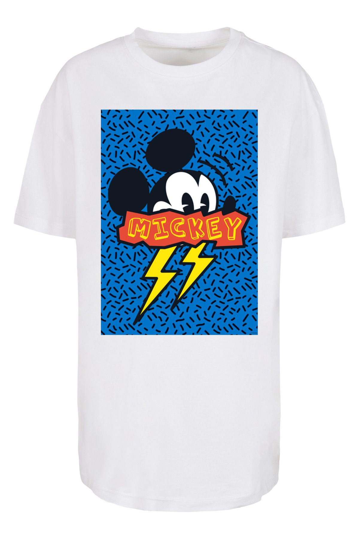 F4NT4STIC Damen Disney Mickey Mouse 90s Flash mit übergroßem Boyfriend-T- Shirt für Damen - Trendyol