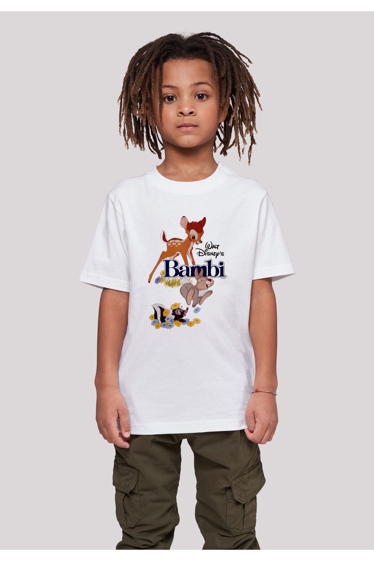 - Kinder-Bambi-Poster Trendyol Kinder-Basic-T-Shirt F4NT4STIC mit