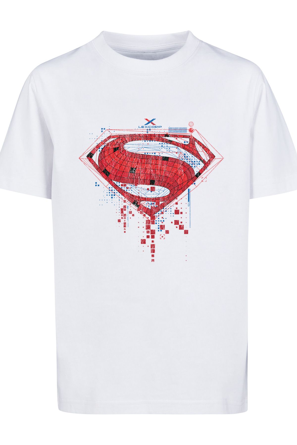 F4NT4STIC Comics Superman Logo-WHT Geo T-Shirt Kids - Kinder DC Basic mit Trendyol