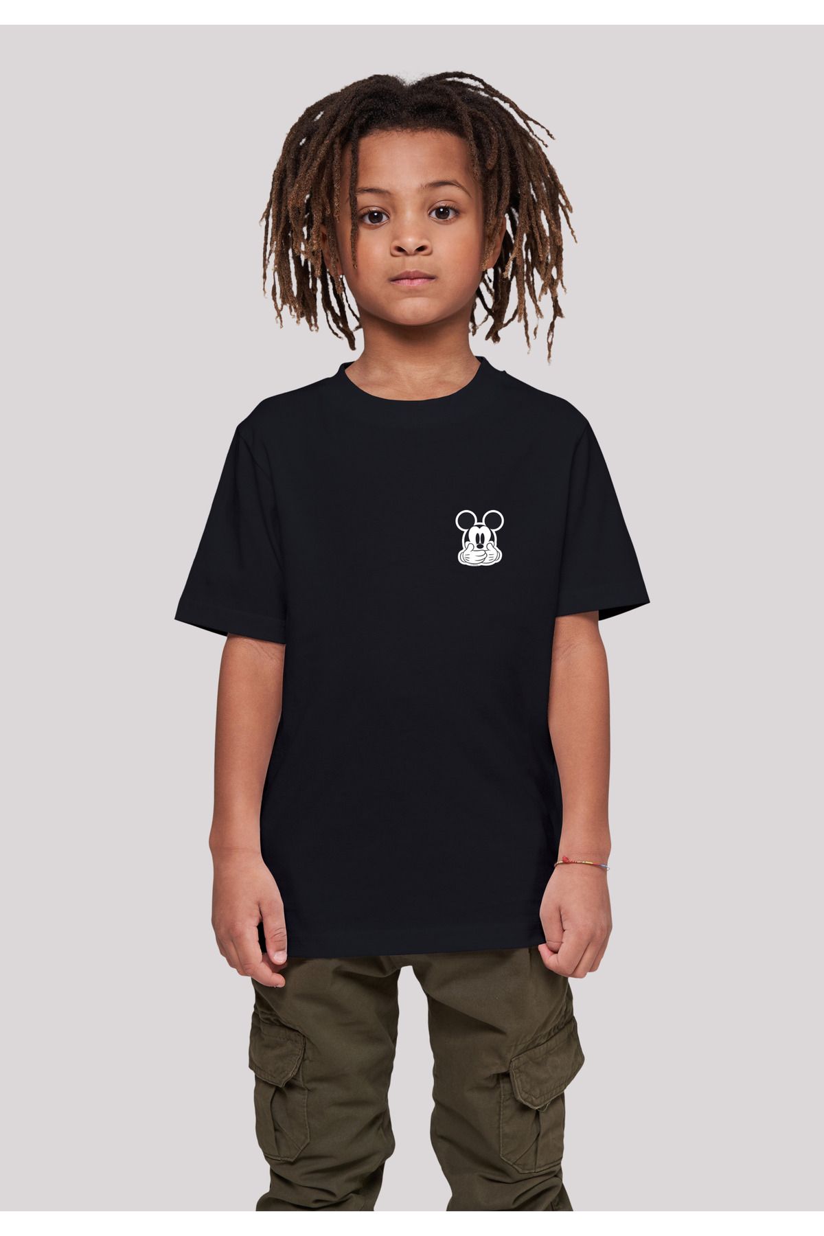 F4NT4STIC Kinder Disney Mickey Mouse Don\'t Speak Pocket Print – SCHWARZ mit  Kids Basic T-Shirt - Trendyol | T-Shirts