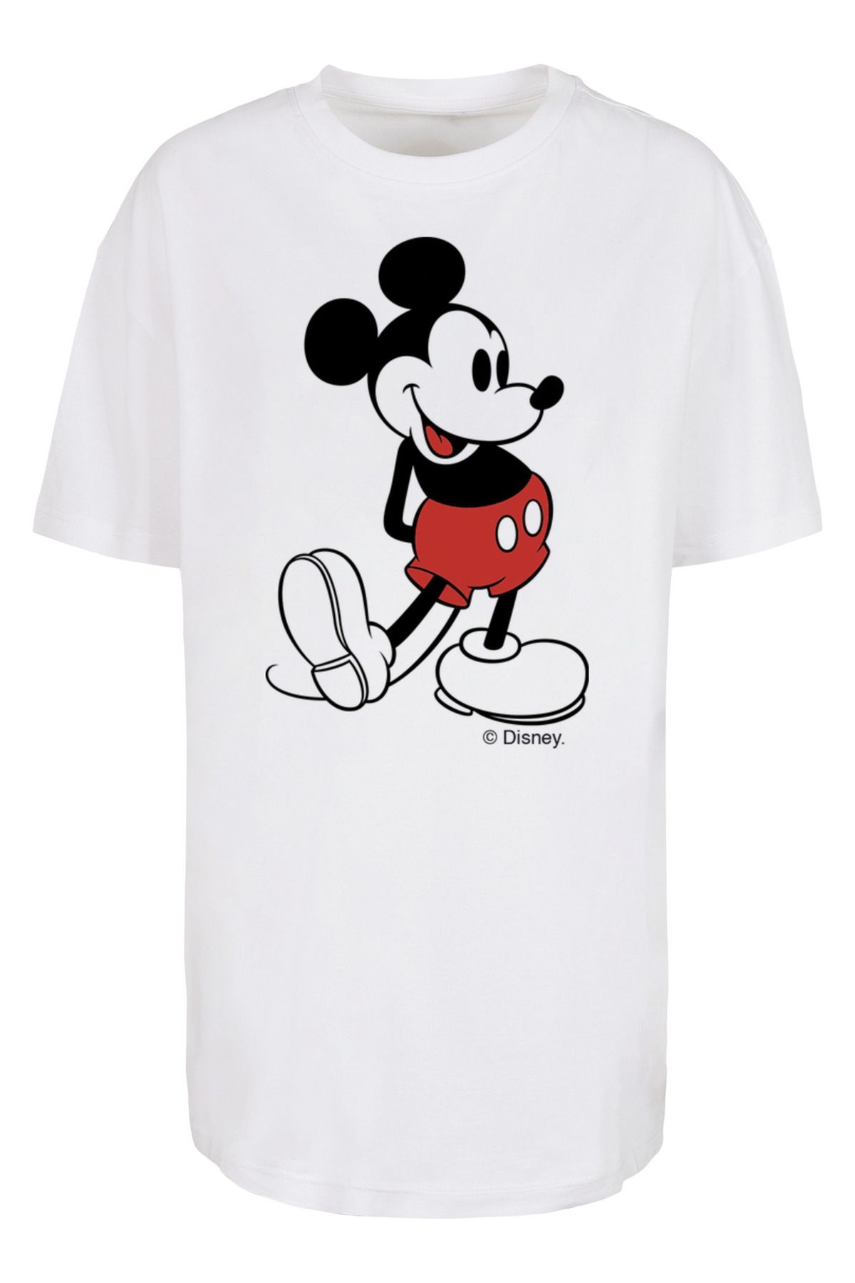 F4NT4STIC mit für Damen Mickey-Mouse-Kickin-Retro-Pocket Damen Disney Trendyol - Boyfriend-T-Shirt übergroßem
