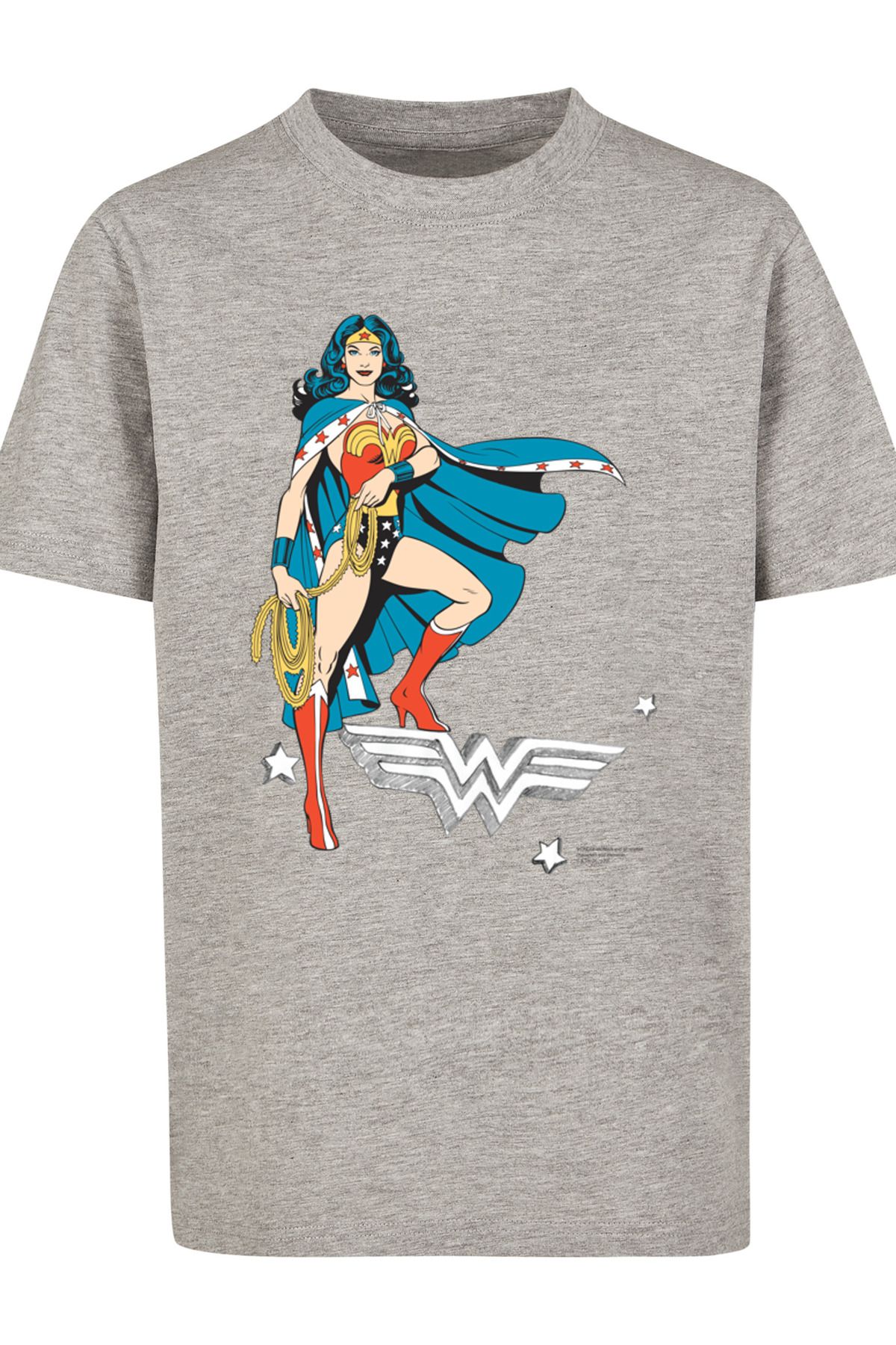 F4NT4STIC Wonder für - mit Logo Woman DC Trendyol Kinder Standing Basic-T-Shirt Kinder Comics