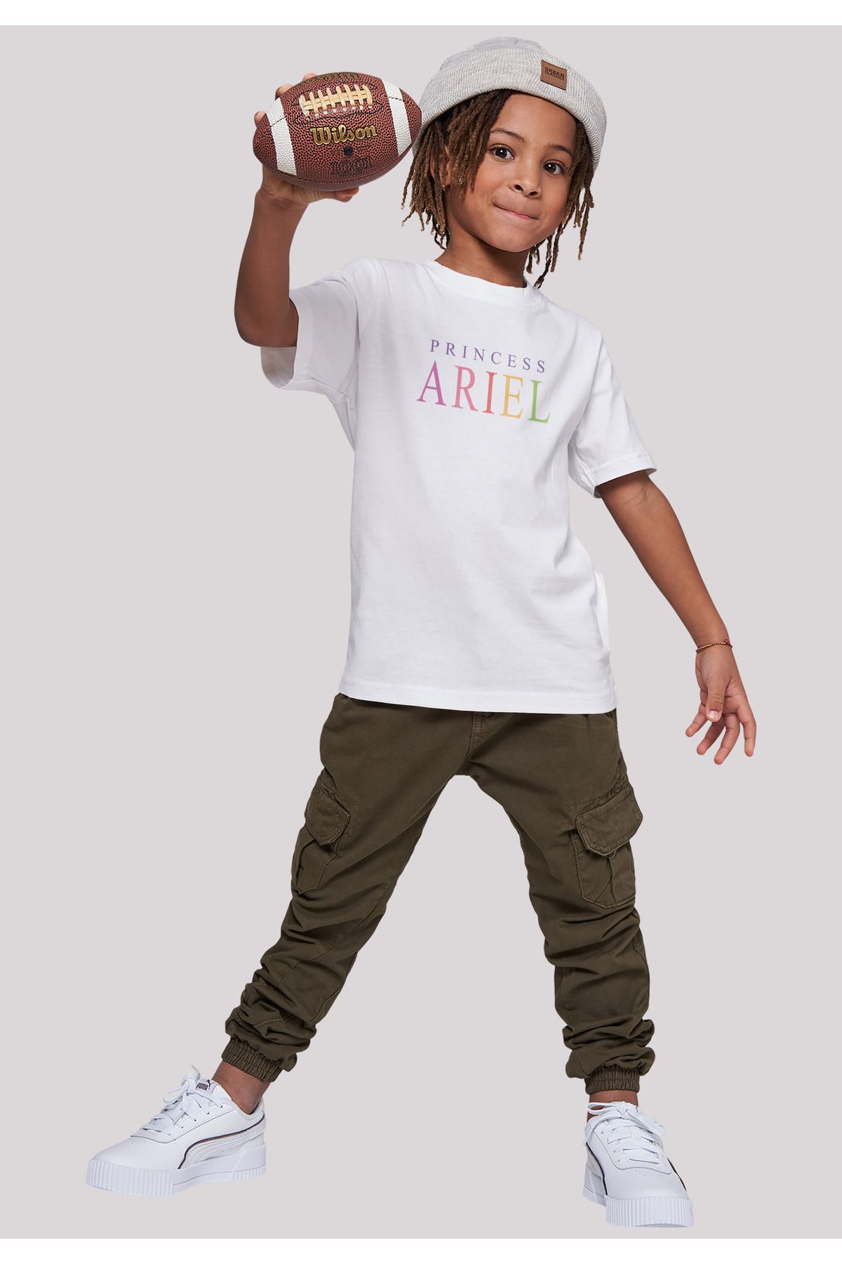 Meerjungfrau Disney Kids Graphic-WHT - Trendyol T-Shirt Basic Die F4NT4STIC Ariel mit kleine Kinder
