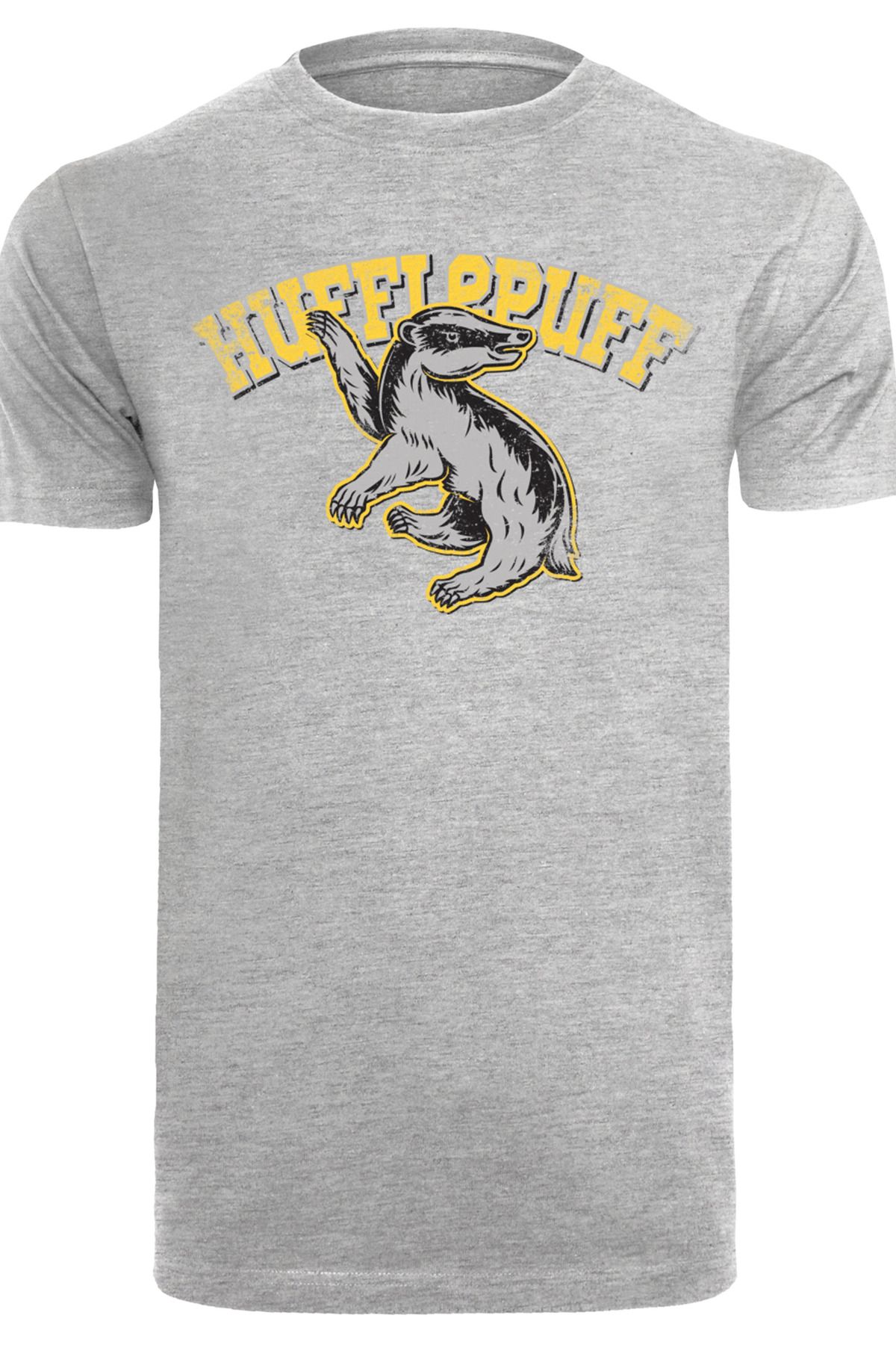F4NT4STIC Herren Harry Potter Hufflepuff Emblem mit T-Shirt Sport - Trendyol Rundhalsausschnitt