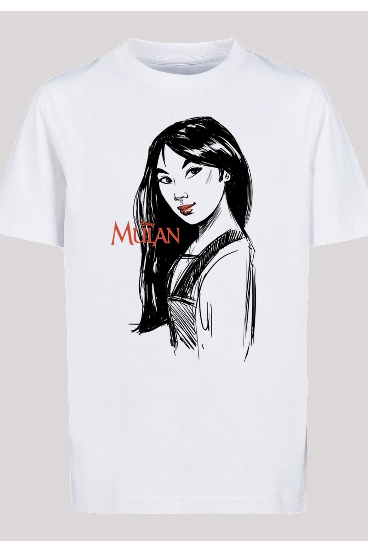 F4NT4STIC Kinder Mulan-Skizze - mit Kinder-Basic-T-Shirt Trendyol
