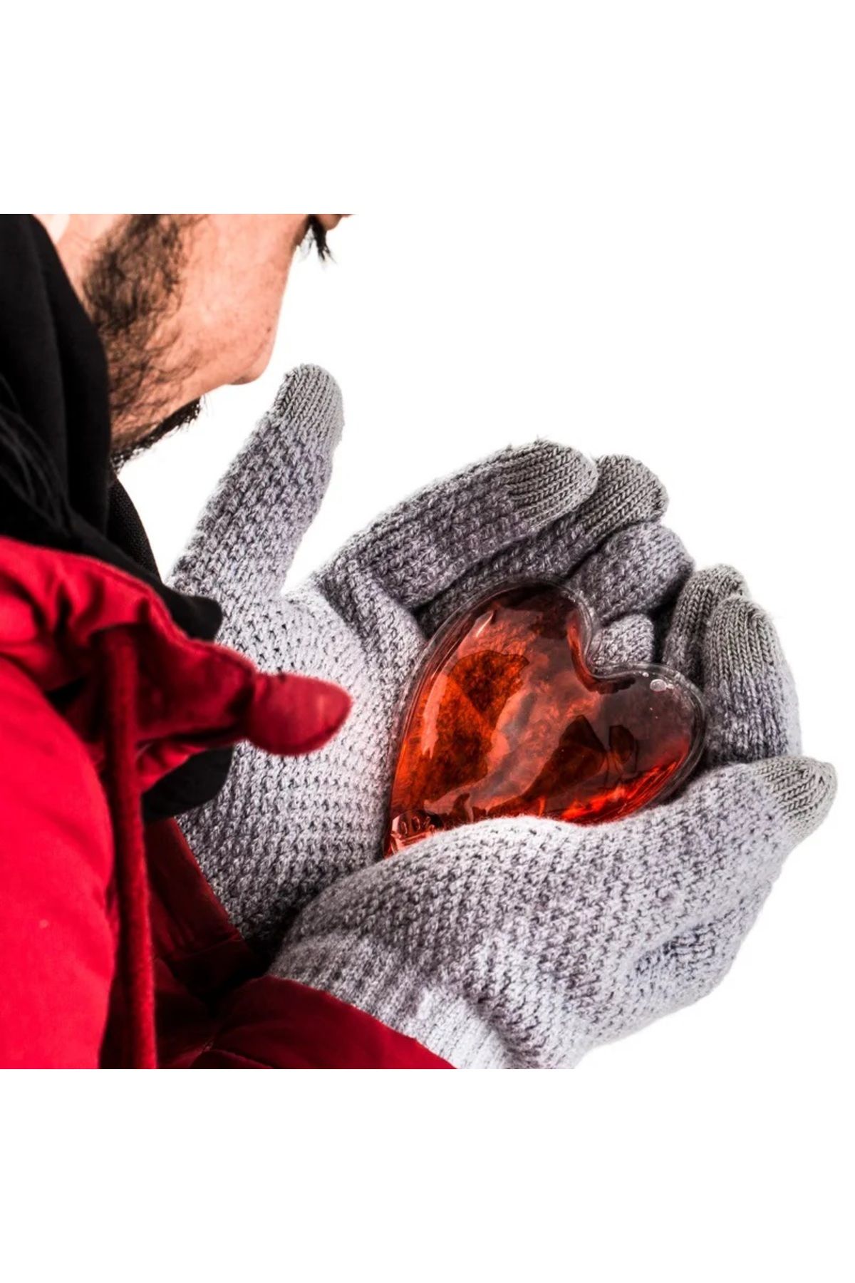 Greathings-3 Pieces Heart Shaped Magic Gel Heater, Heating, Pocket Stove, Hunter Fishing Mountaineer Camping Hand Warmer 4