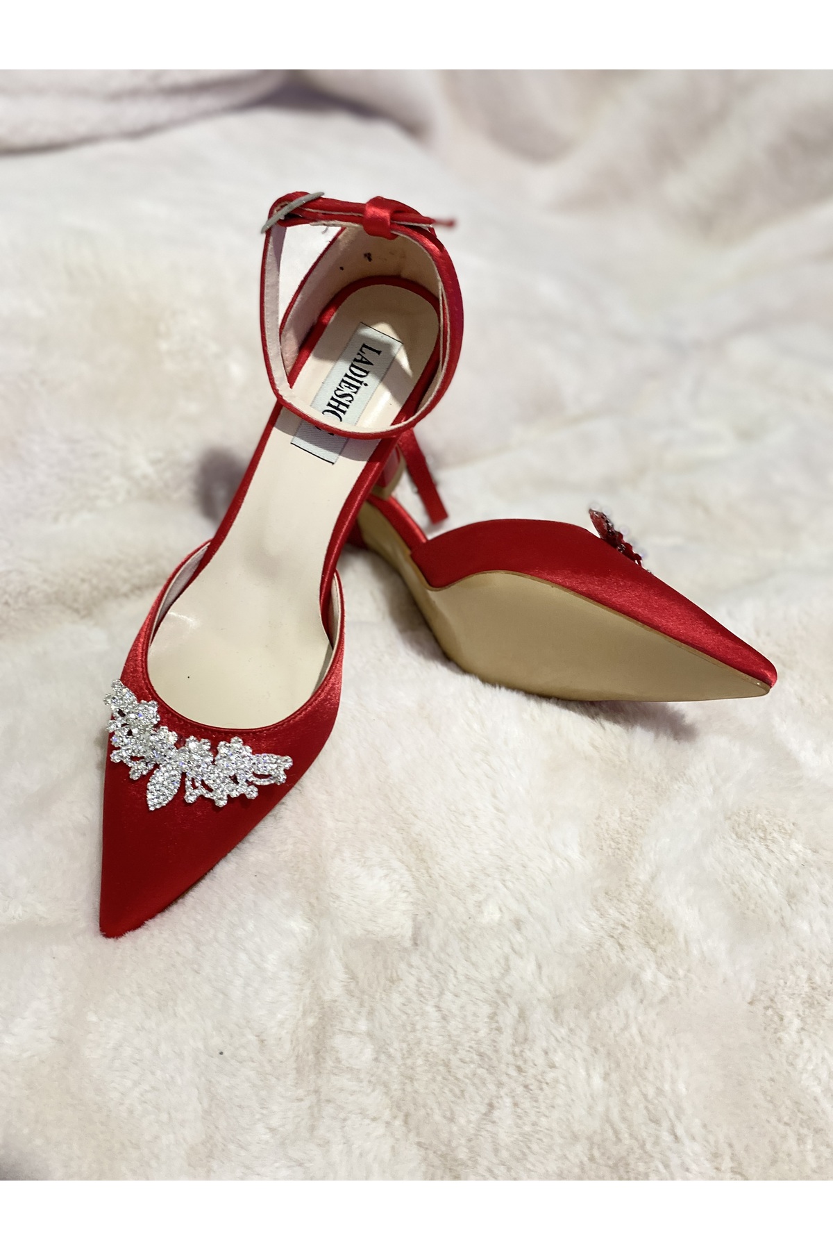 Women's Heeled Shoes with Stones