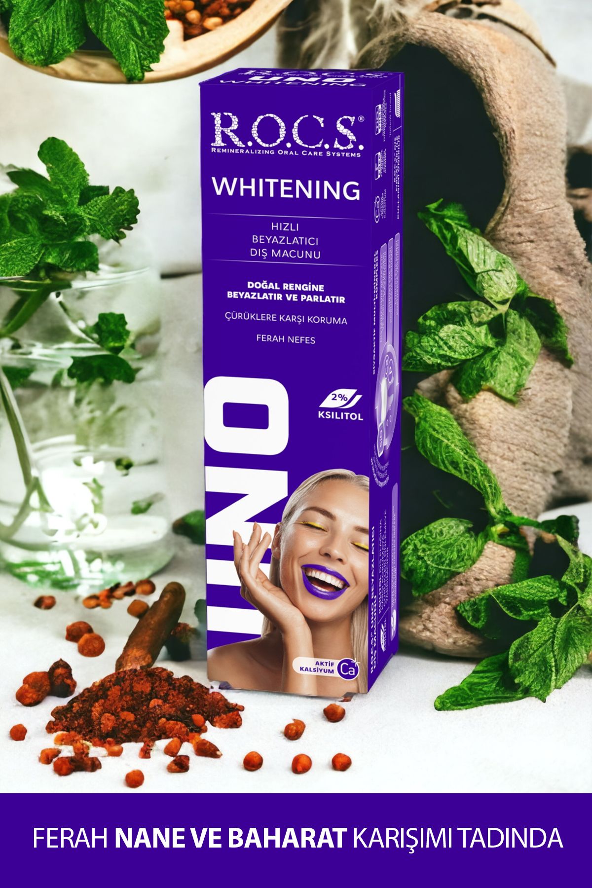 R.O.C.S.-Rocs Uno Fast Whitening Toothpaste 74g and Rocs Calcium Full Protection Toothpaste 74g Set of 2 4