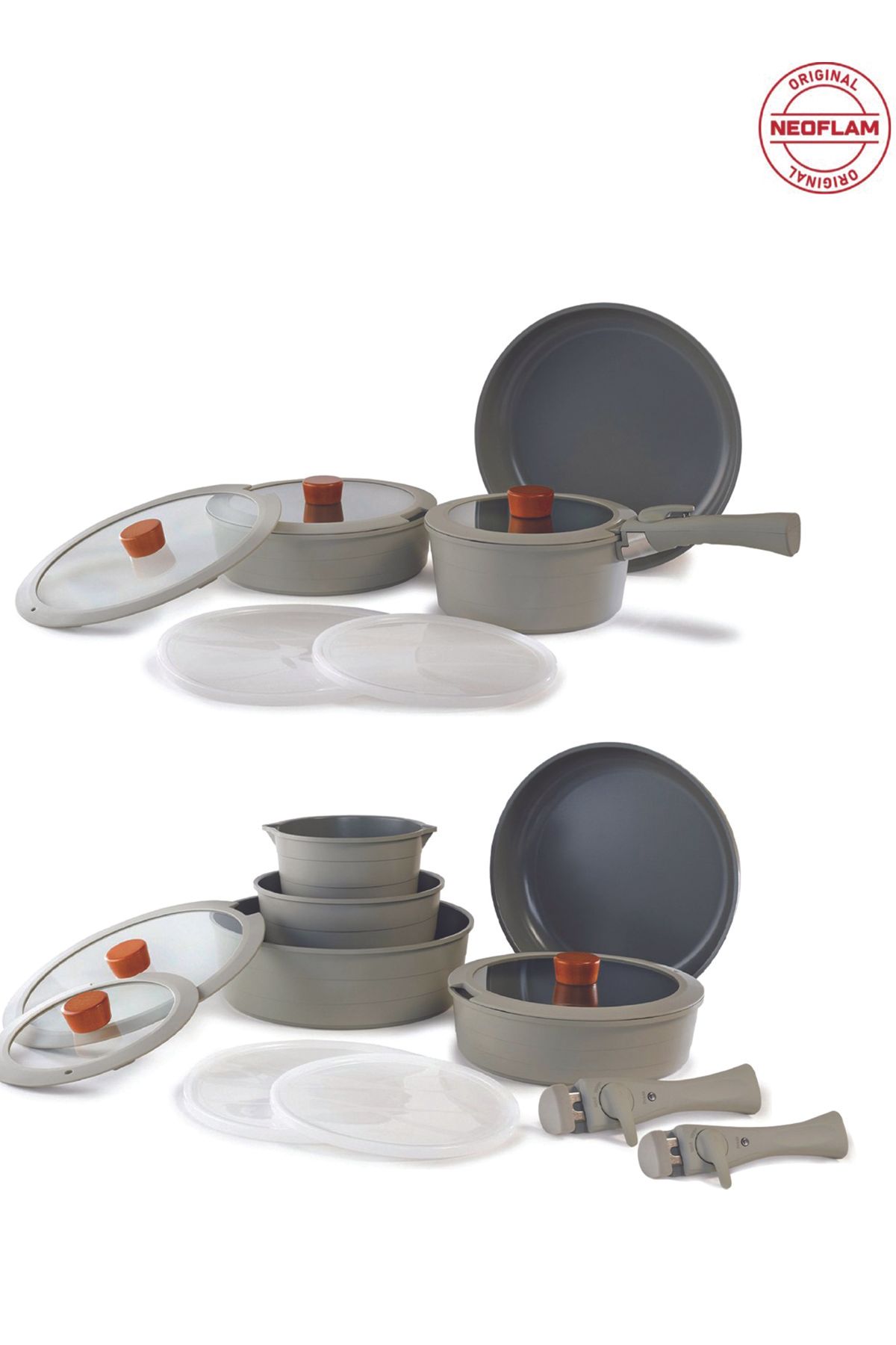 Neoflam - Midas Detachable Handle Cookware Set