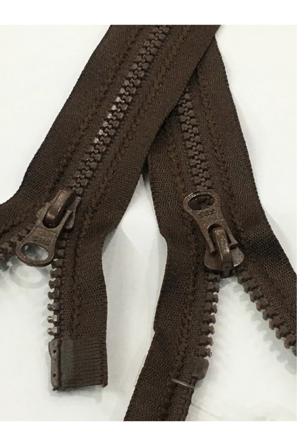 Coat Zipper Double Way 60 Cm Red Bone Teeth 1123