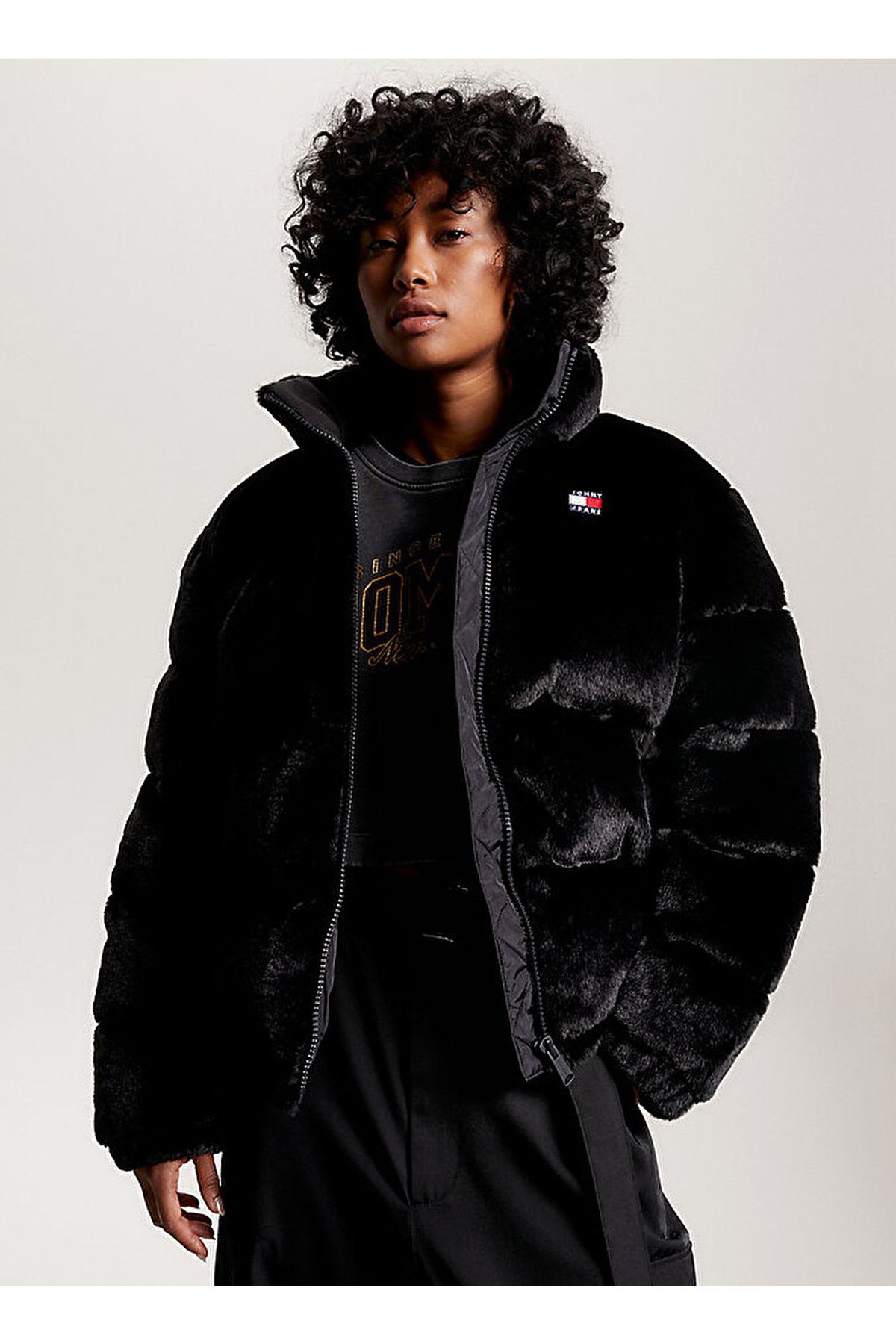 Tommy jeans discount black puffer jacket