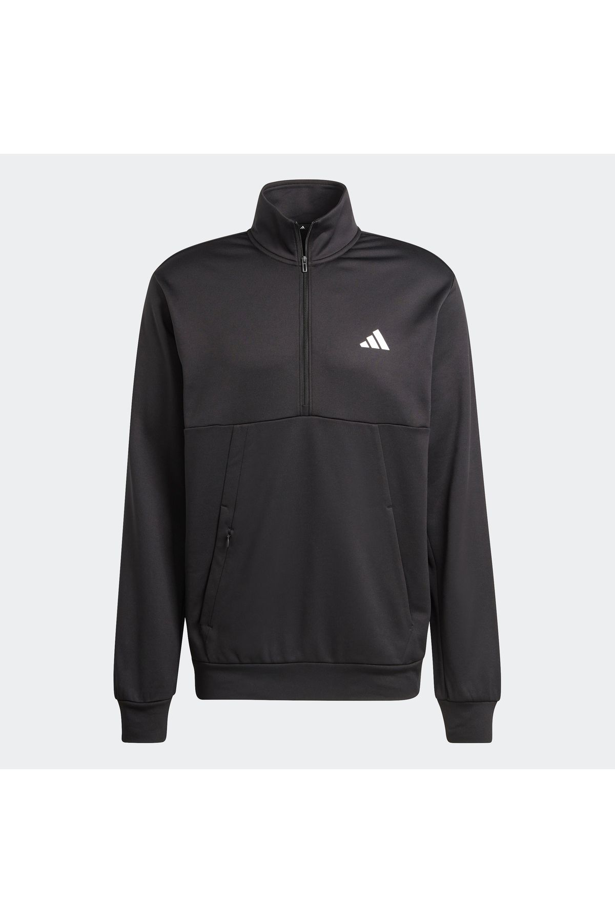 Adidas black best sale zip jacket