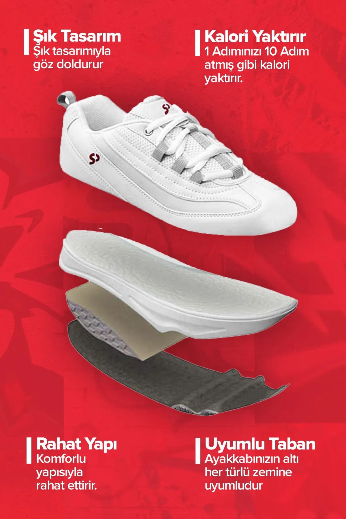 Perfect Steps-Unisex Natural Leather Fitness and Walking Sports Shoes Slimming Shoes with Special Design 3