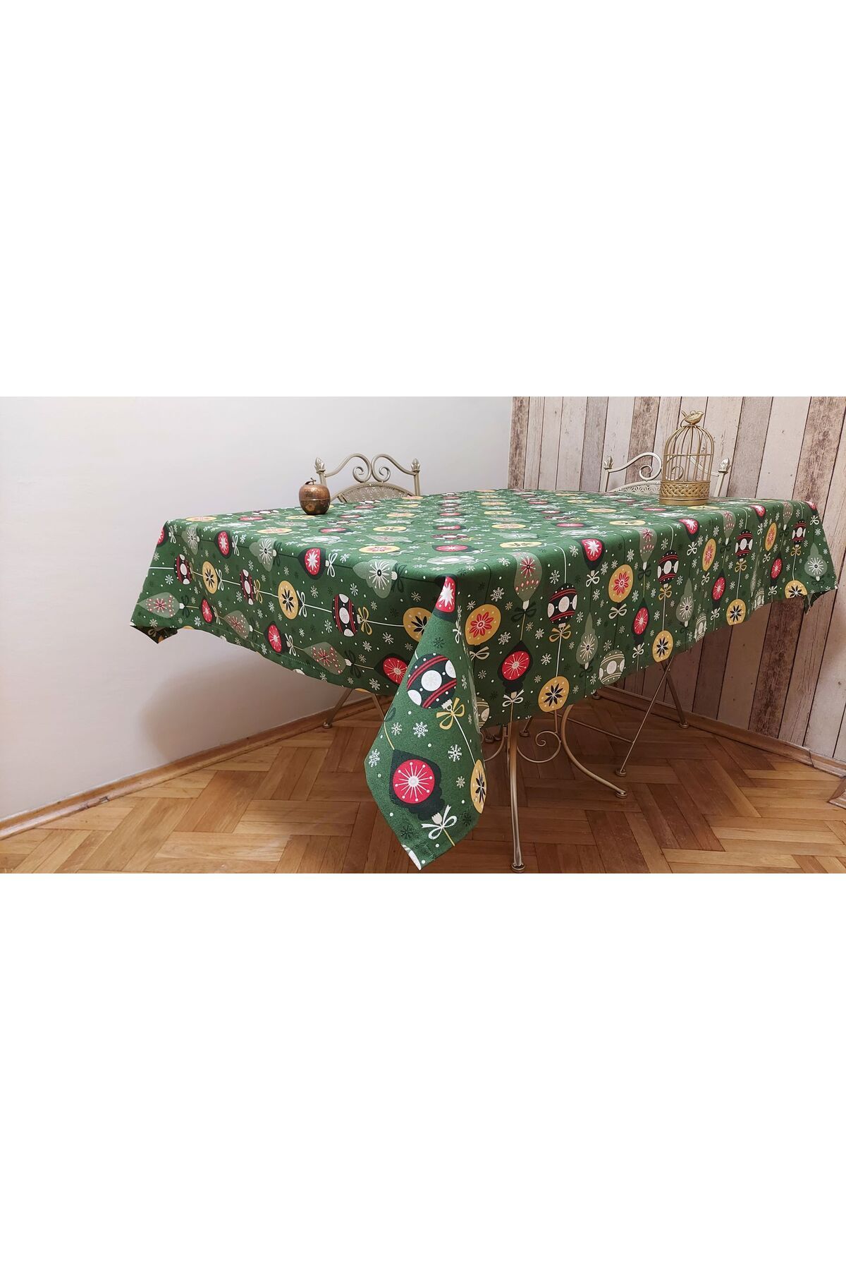 gonk-Rectangular, Christmas Patterned, Duck (Liquid Repellent, Stain Resistant) Fabric, Dining Table Cloth 5