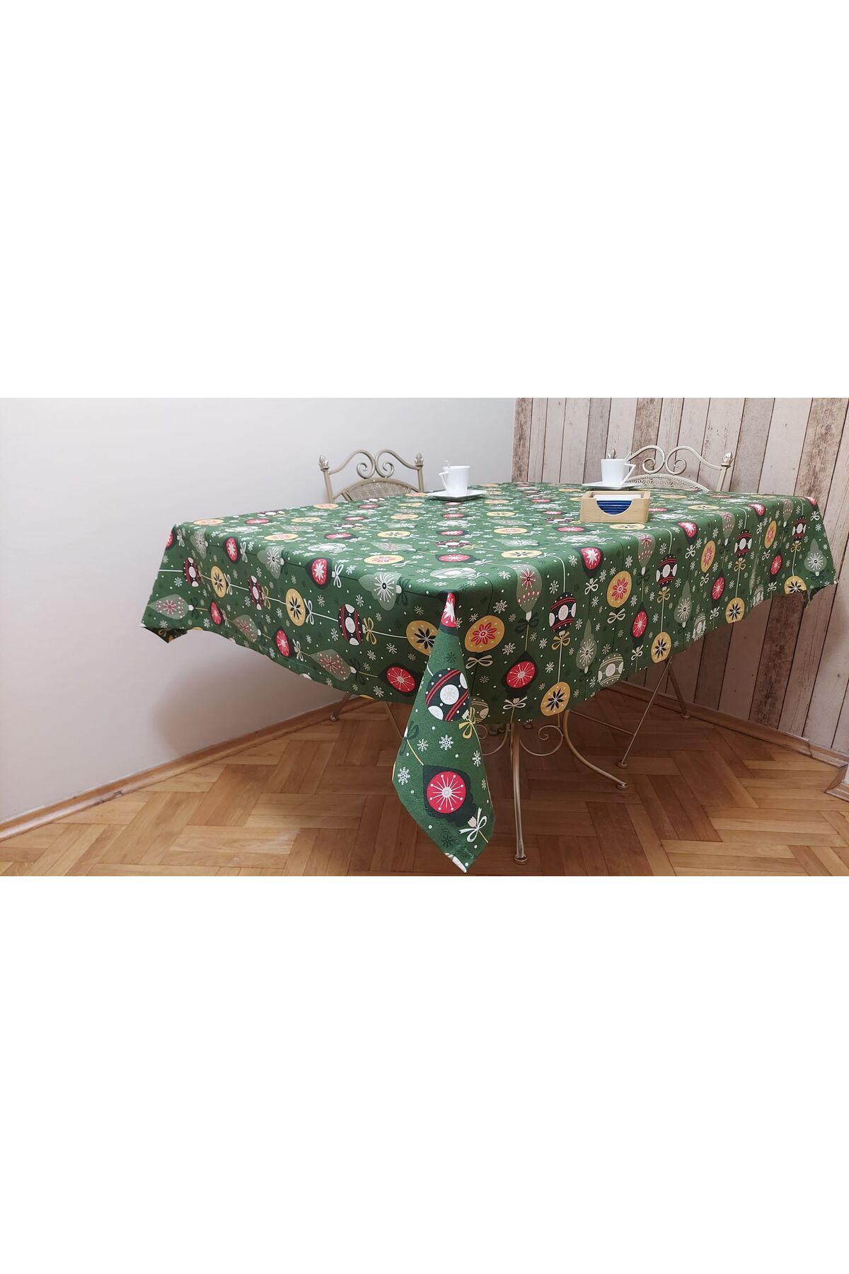 gonk-Rectangular, Christmas Patterned, Duck (Liquid Repellent, Stain Resistant) Fabric, Dining Table Cloth 8