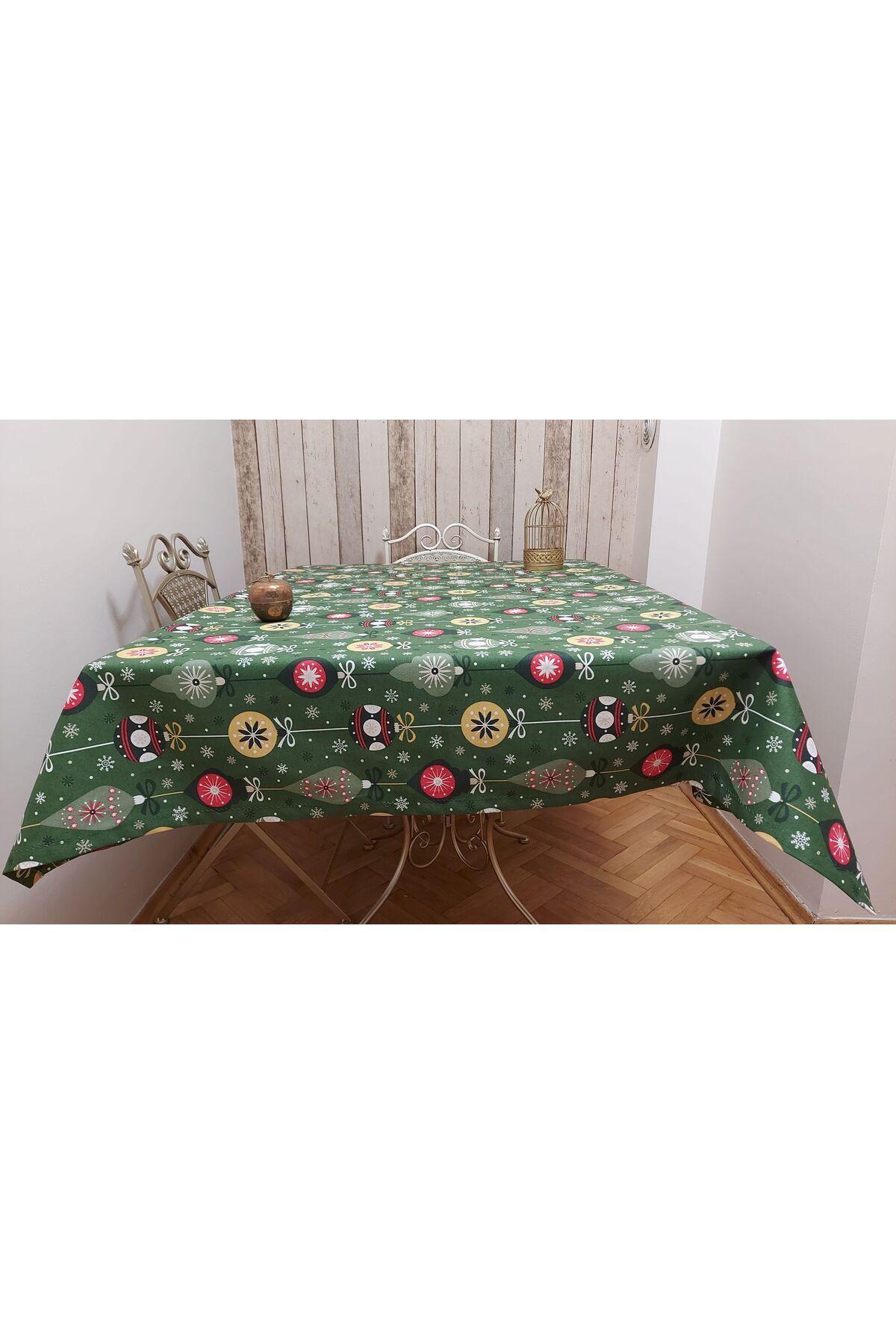 gonk-Rectangular, Christmas Patterned, Duck (Liquid Repellent, Stain Resistant) Fabric, Dining Table Cloth 4