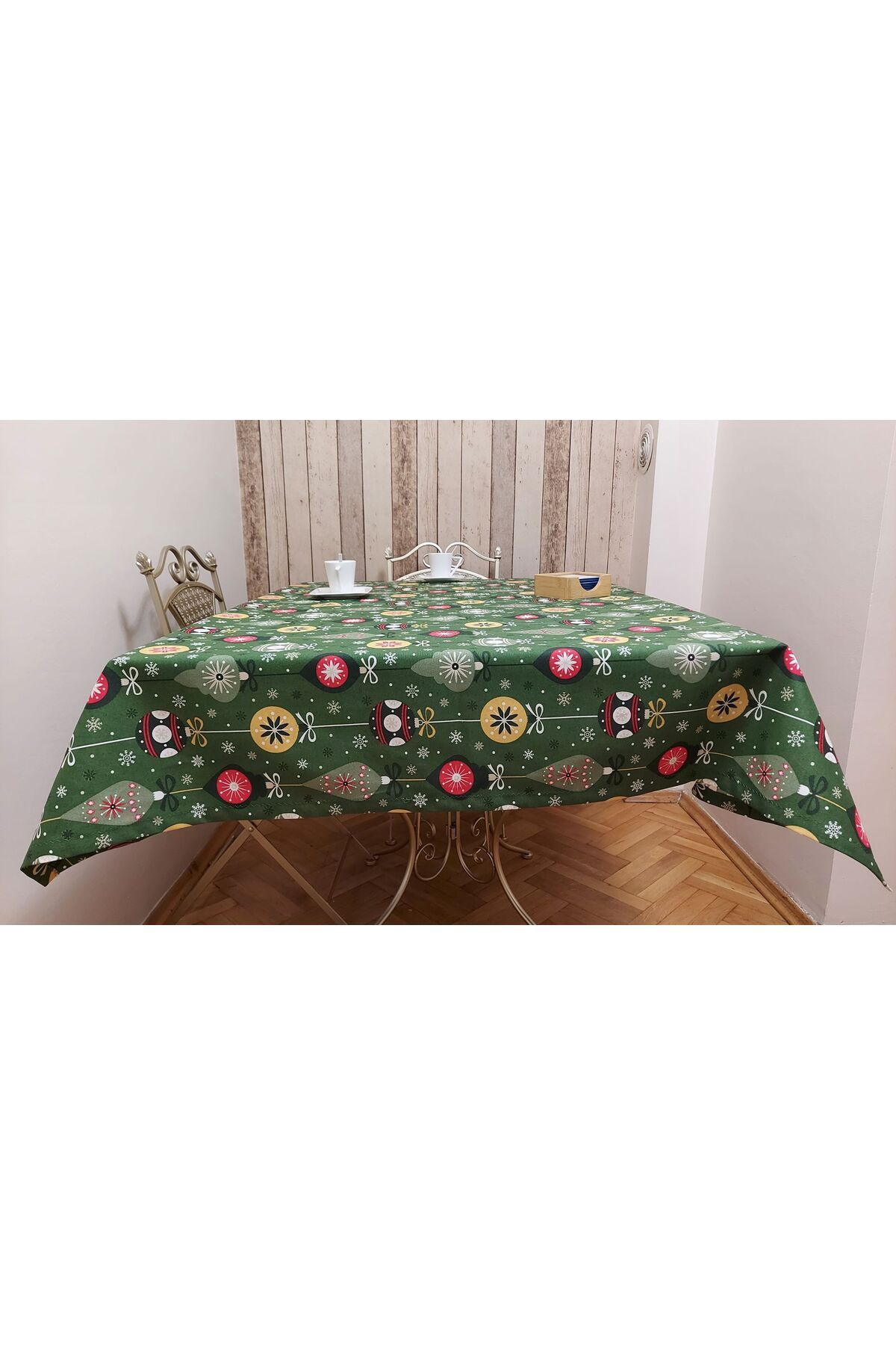 gonk-Rectangular, Christmas Patterned, Duck (Liquid Repellent, Stain Resistant) Fabric, Dining Table Cloth 7