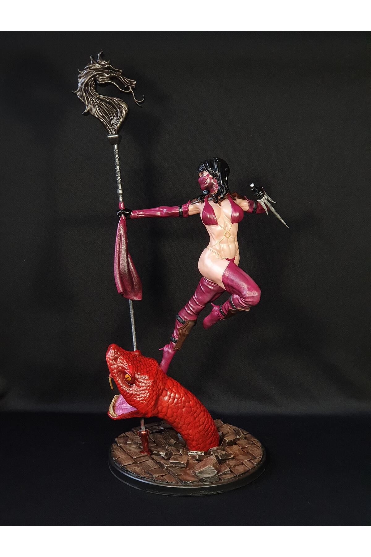 TuransoyCraft Mortal Kombat Mileena Fig r Mortal Kombat Mileena Obje B y k Boy 25CM