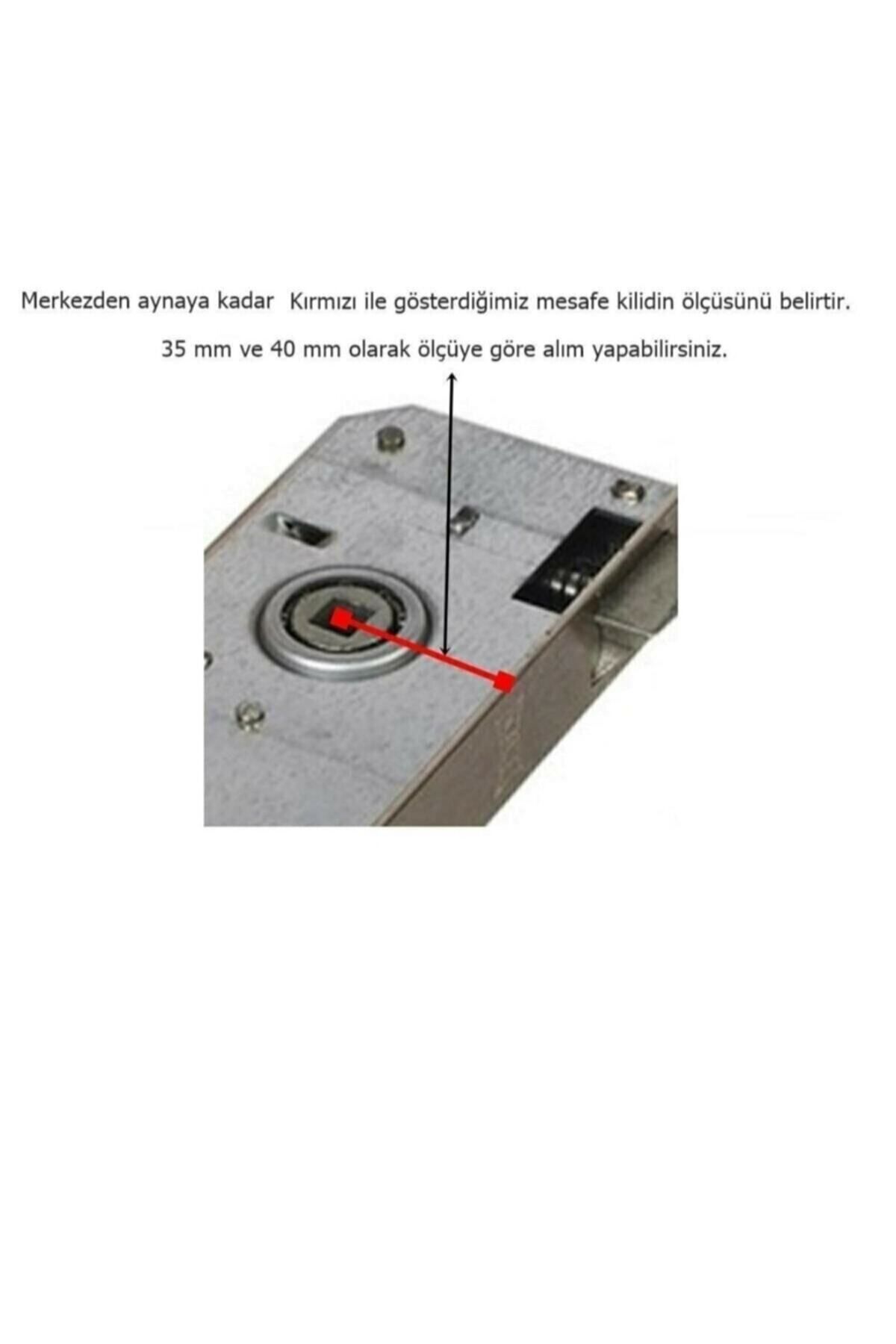 ARON-Sofuoğlu Şebboy Badge Nickel Satin (BATHROOM-WC) Door Handle & (BATHROOM-WC) Door Lock 1 Set 3